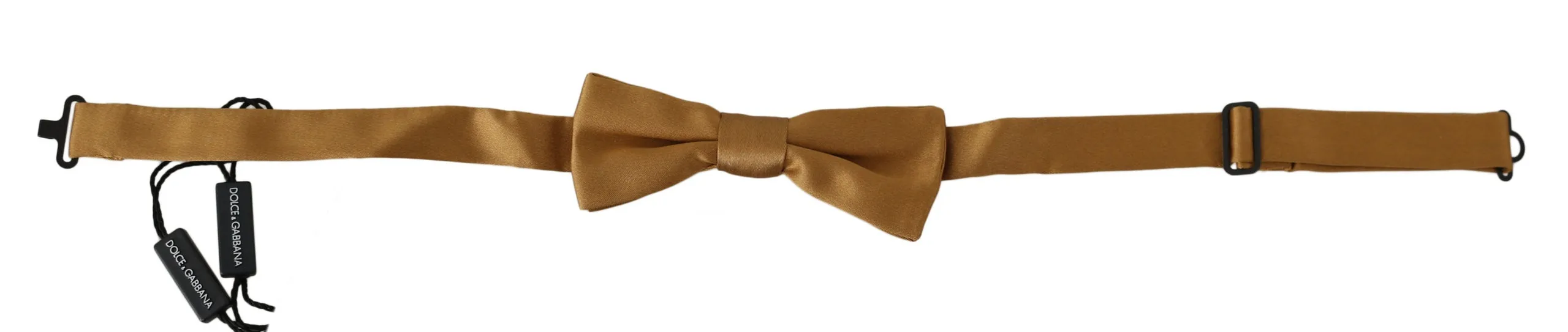 Dolce & Gabbana Men's Opulent Gold Silk Tied Bow Tie
