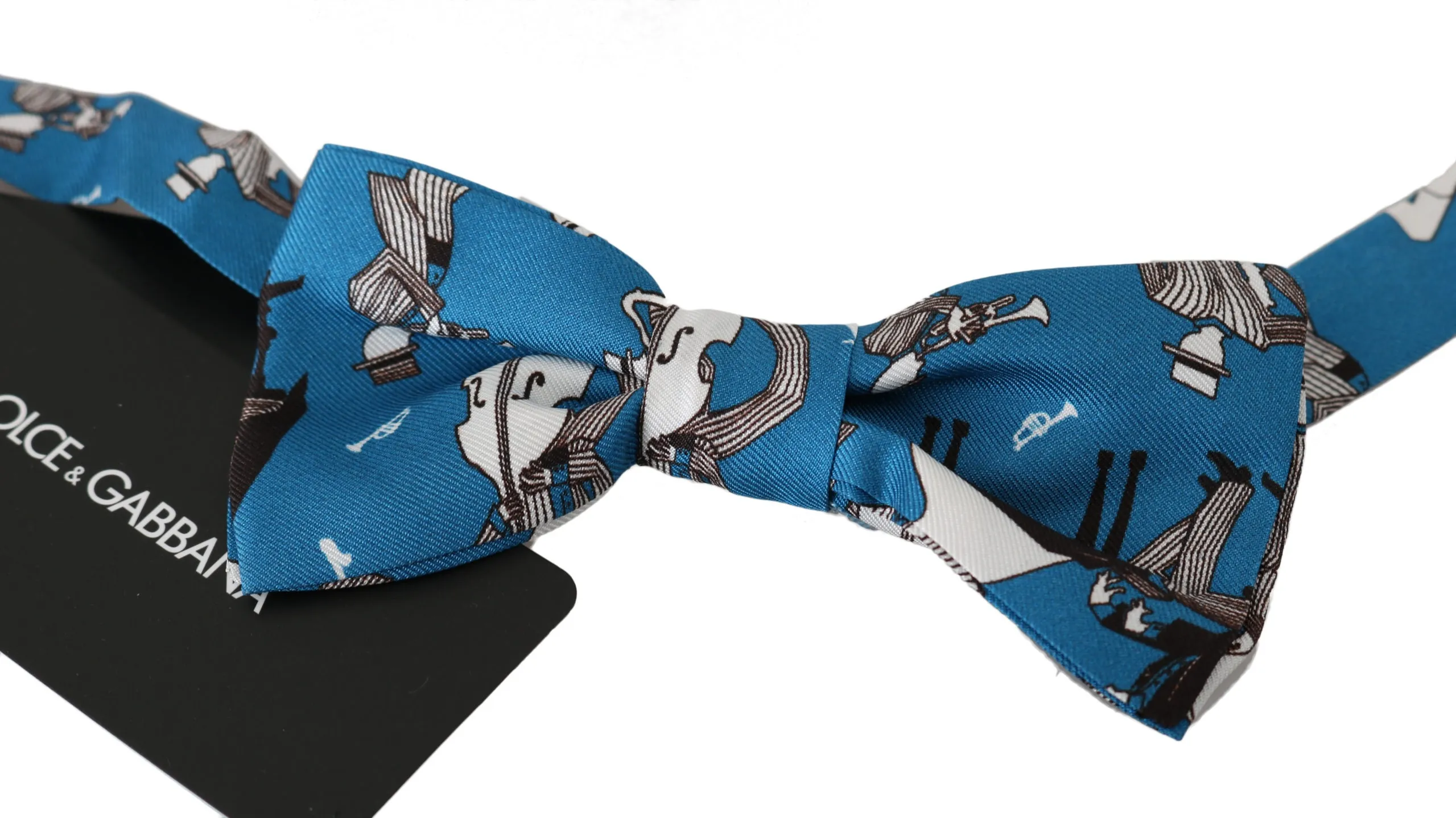 Dolce & Gabbana Men's Elegant Silk Jazz Club Bow Tie