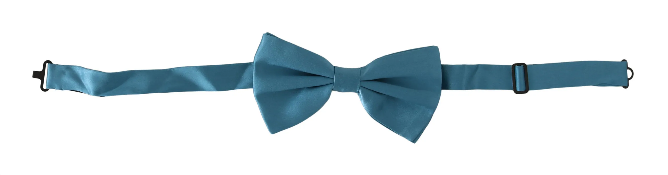 Dolce & Gabbana Men's Elegant Silk Light Blue Bow Tie