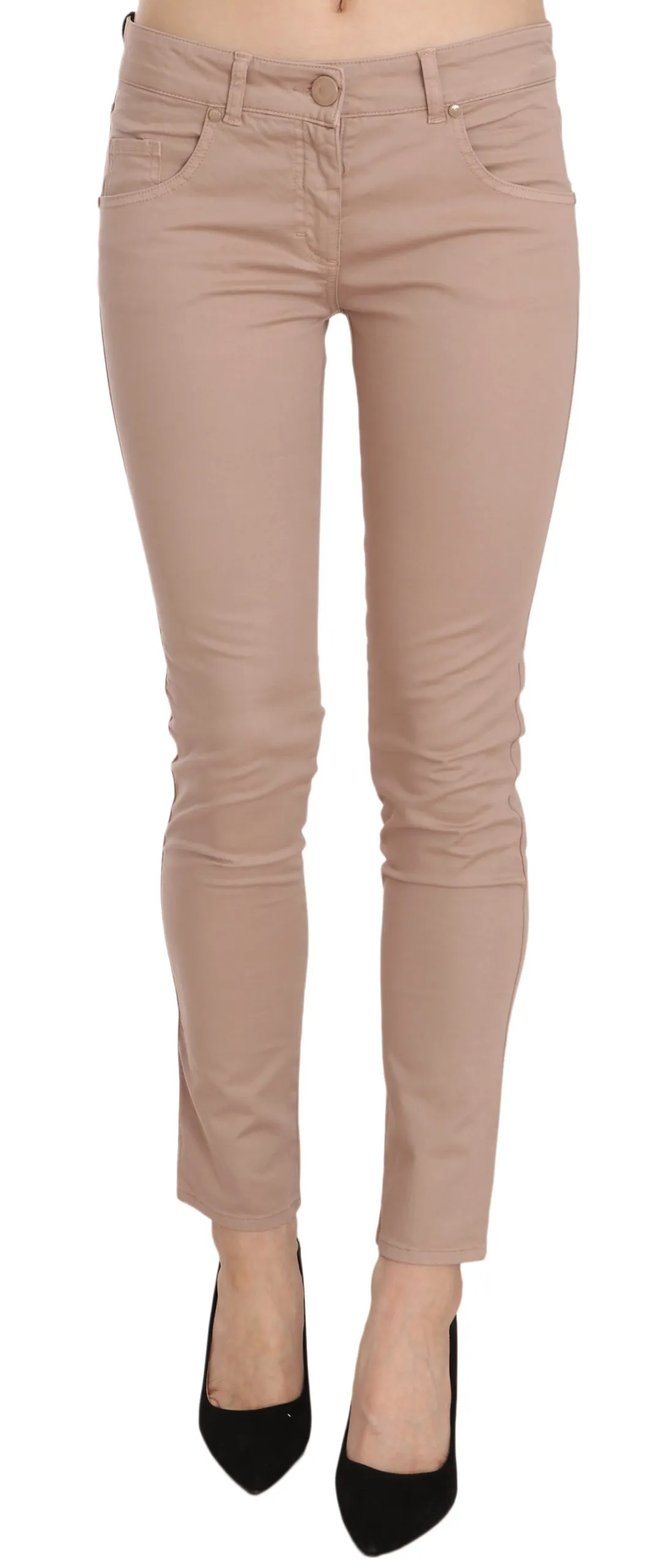 CRISTINAEFFE Women's Chic Slim Fit Skinny Brown Pants