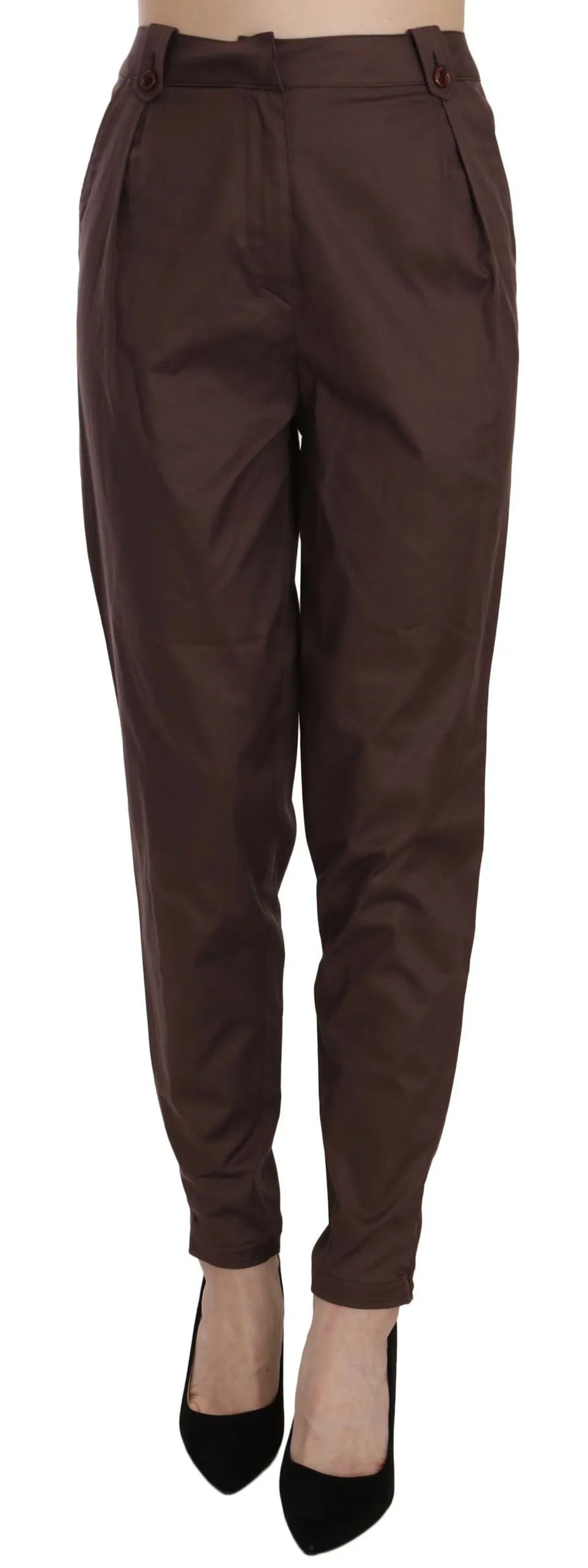 Just Cavalli Women's High Waist Tapered Chic Formal Pants