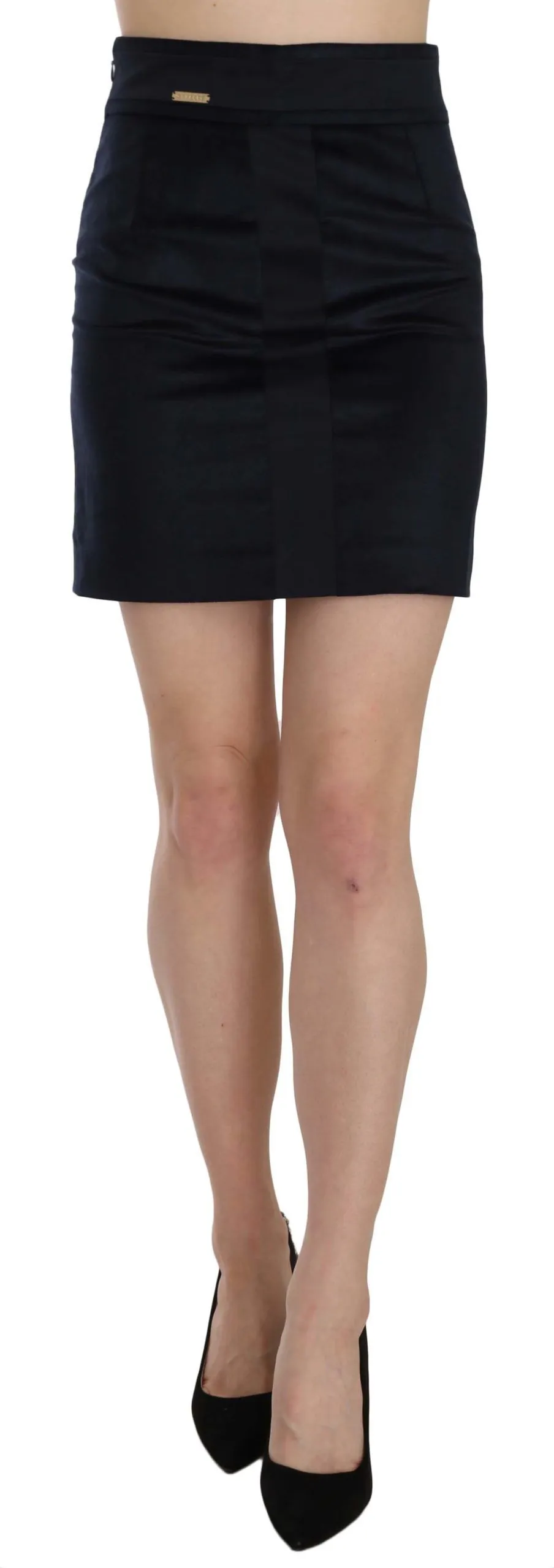 GF Ferre Women's Chic High Waist A-Line Mini Skirt