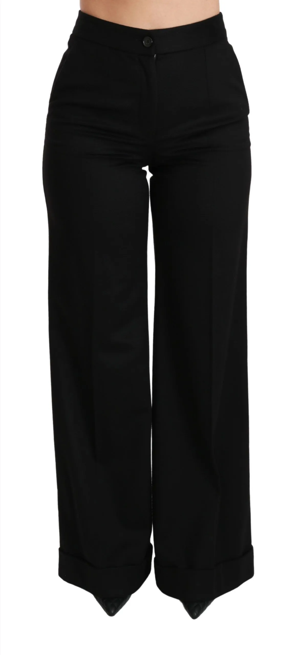 Dolce & Gabbana Women's Elegant High Waist Flared Cashmere Pants