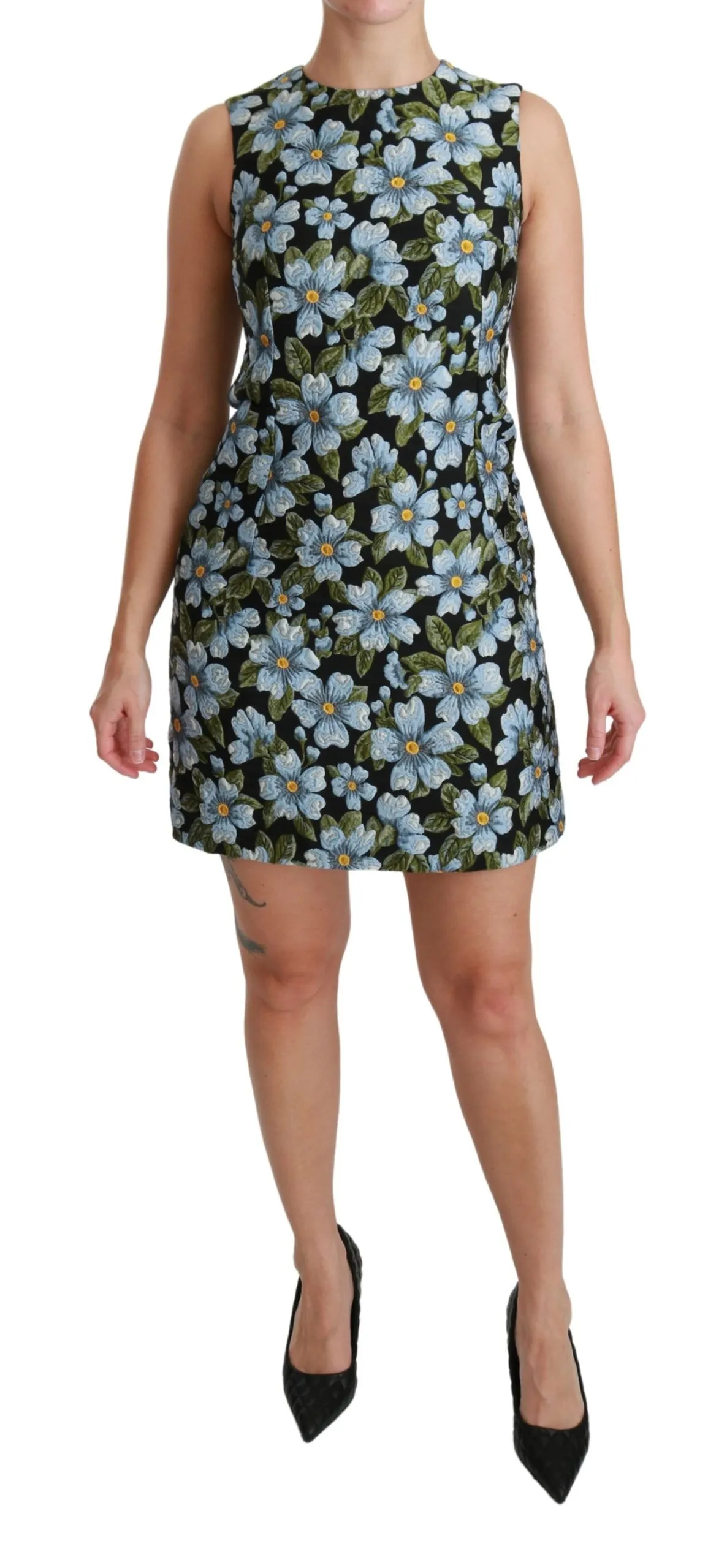 Dolce & Gabbana Women's Elegant Floral Mini Shift Dress