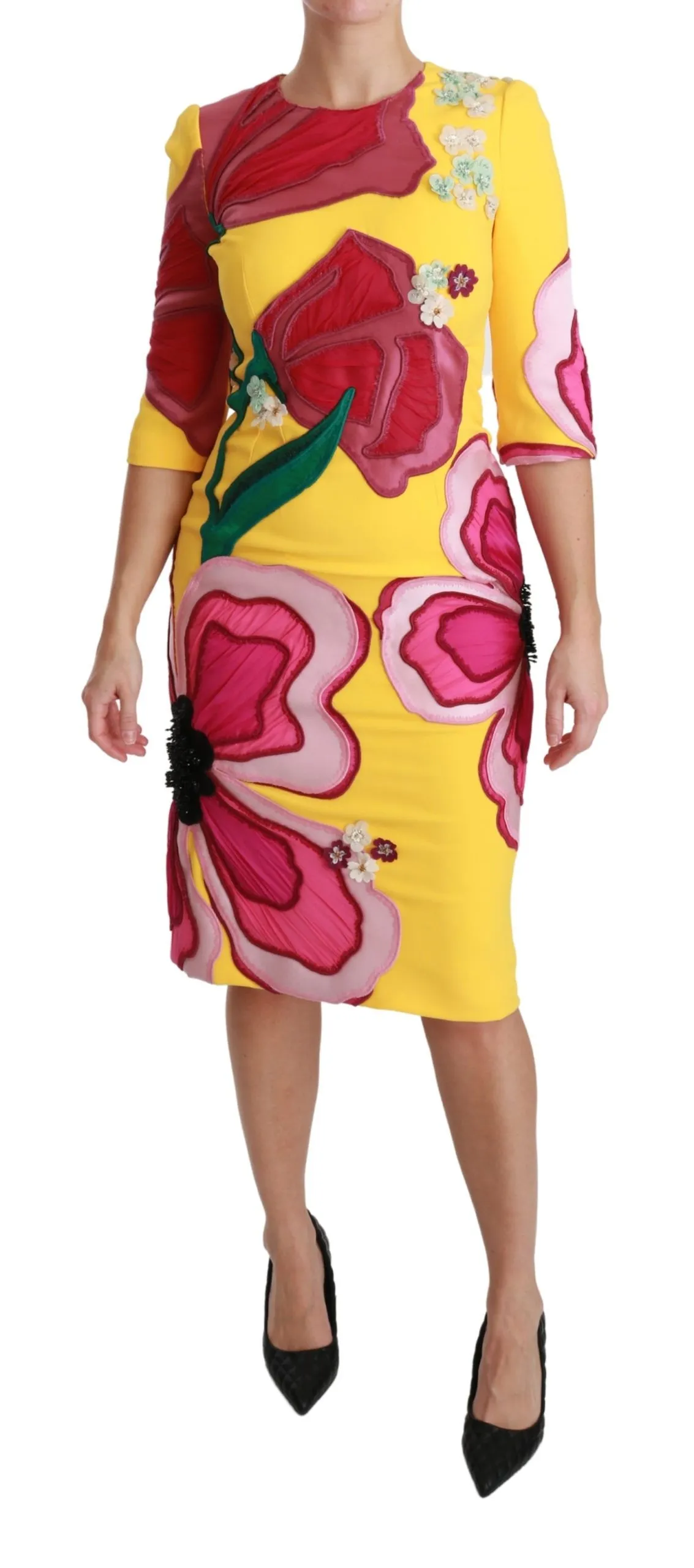 Dolce & Gabbana Women's Sunshine Bloom Sheath Knee-Length Dress