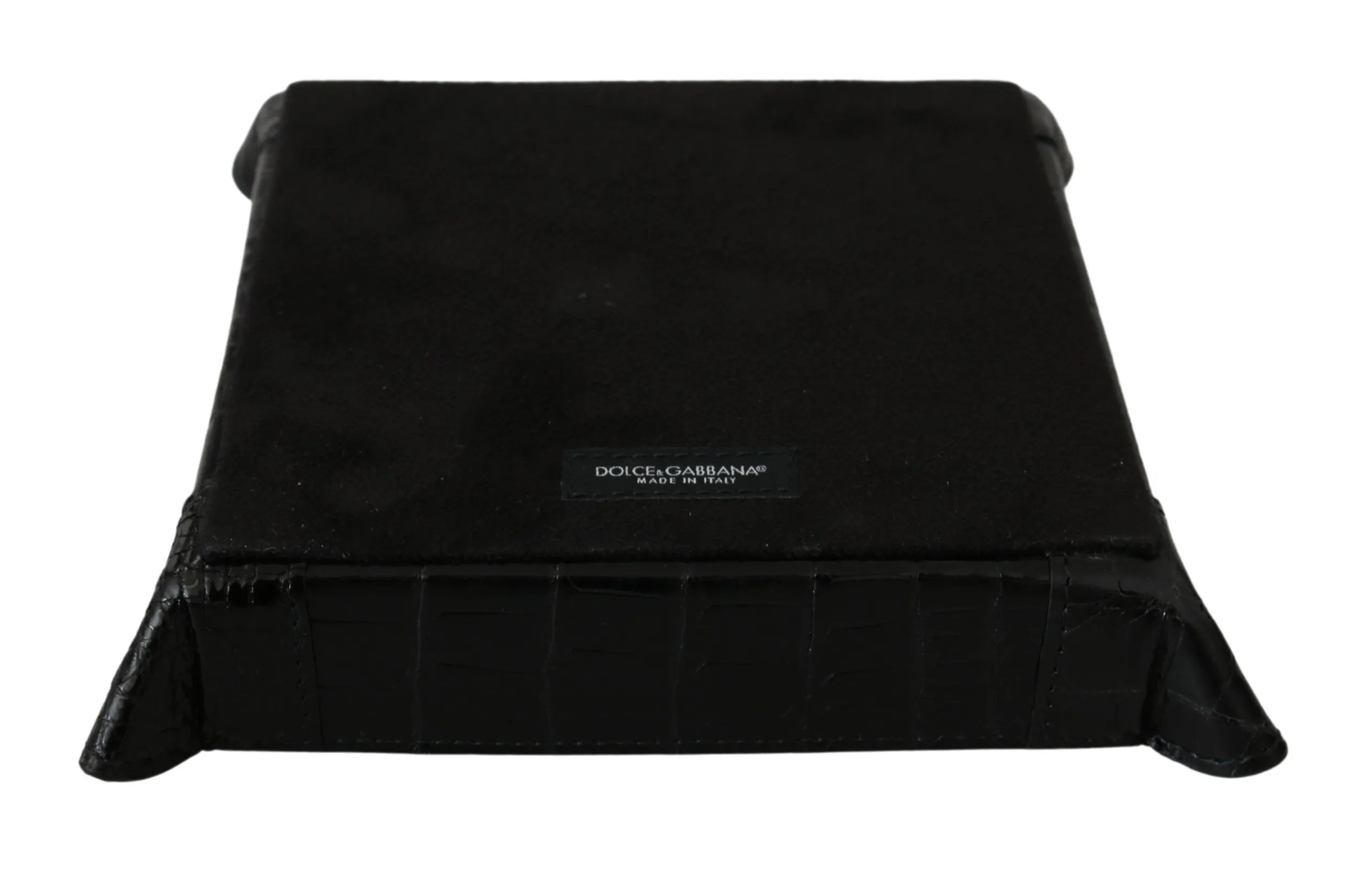 Dolce & Gabbana Women's Elegant Black Exotic Skin Entry Tray