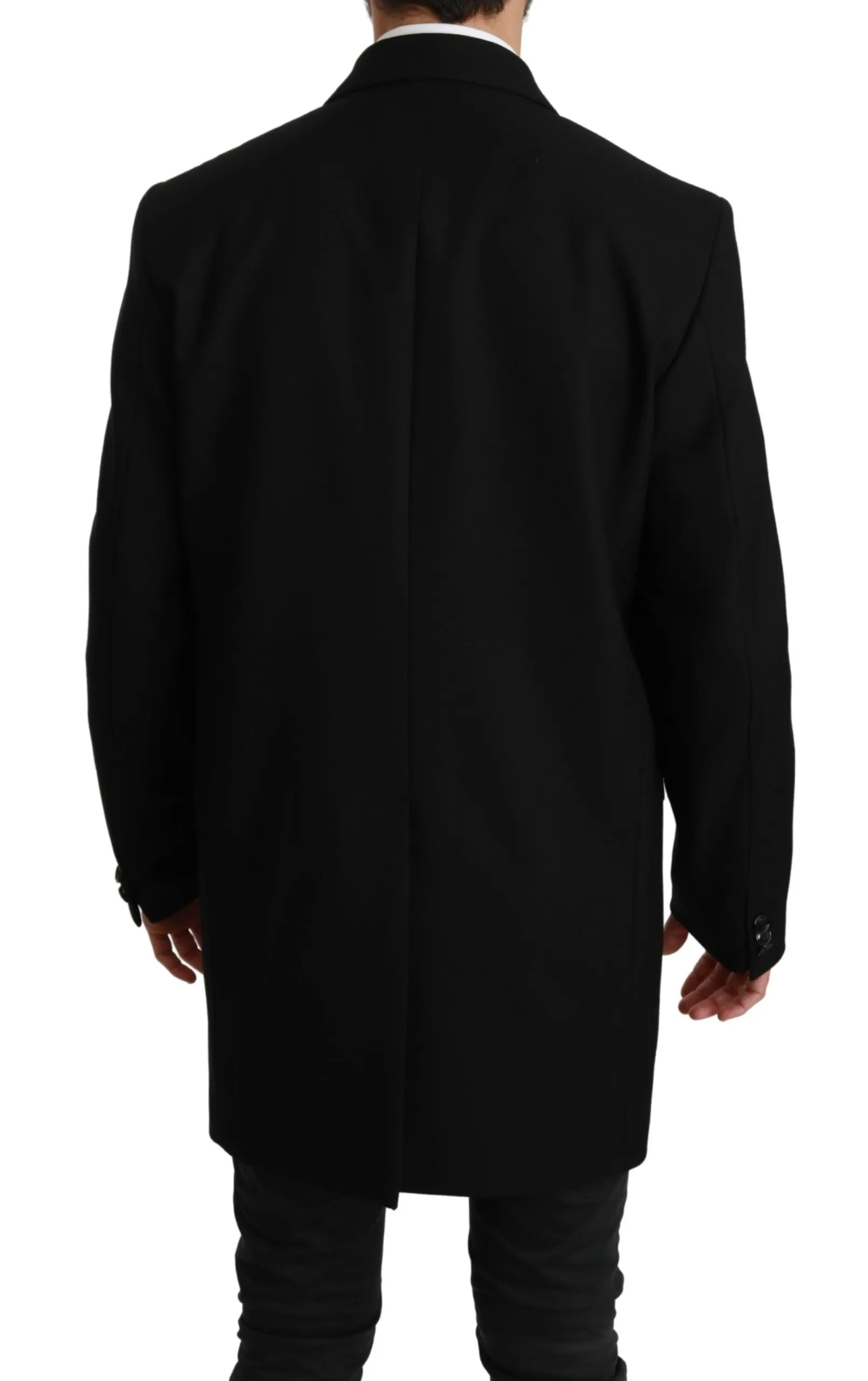 Dolce & Gabbana Men's Elegant Black Wool Formal Blazer