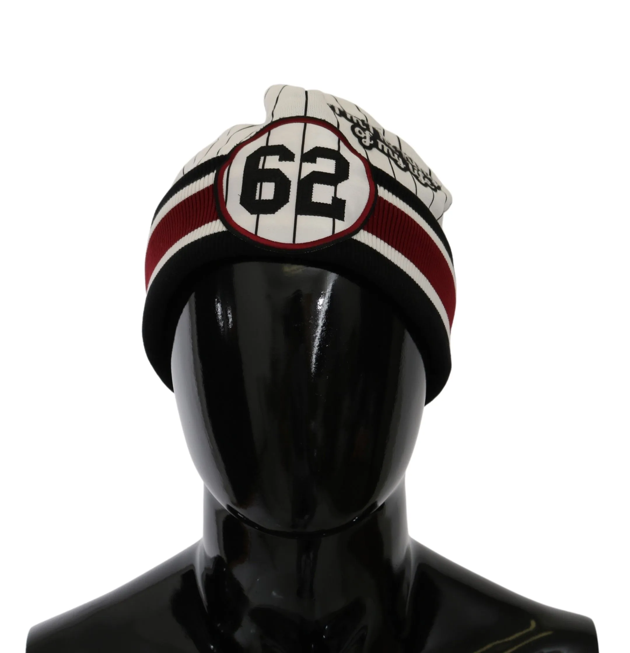 Dolce & Gabbana Men's Embroidered Cotton Beanie - 'King of My Life'
