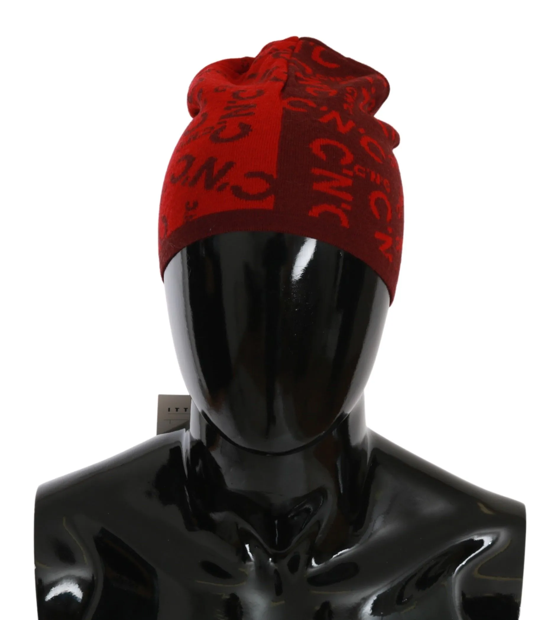 Costume National Men's Chic Red Beanie Wool Blend