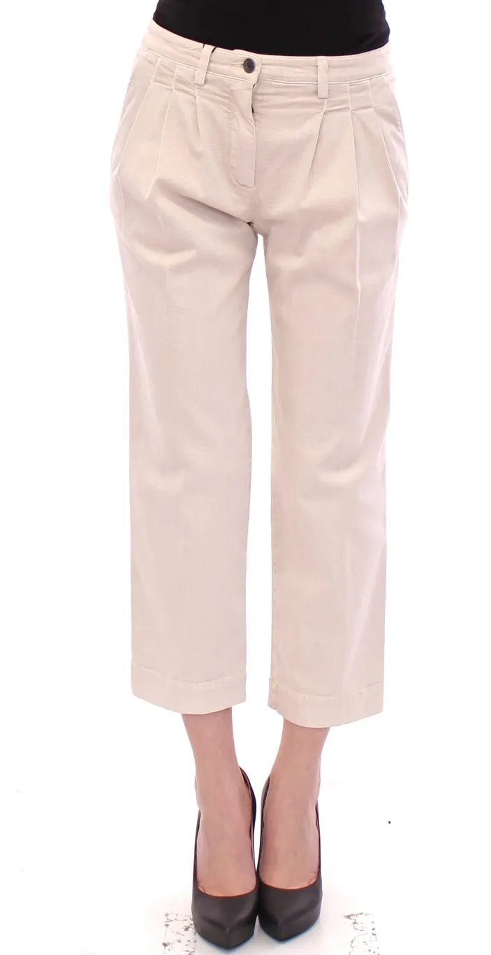Dolce & Gabbana Women's Chic Beige Cotton Blend Shorts