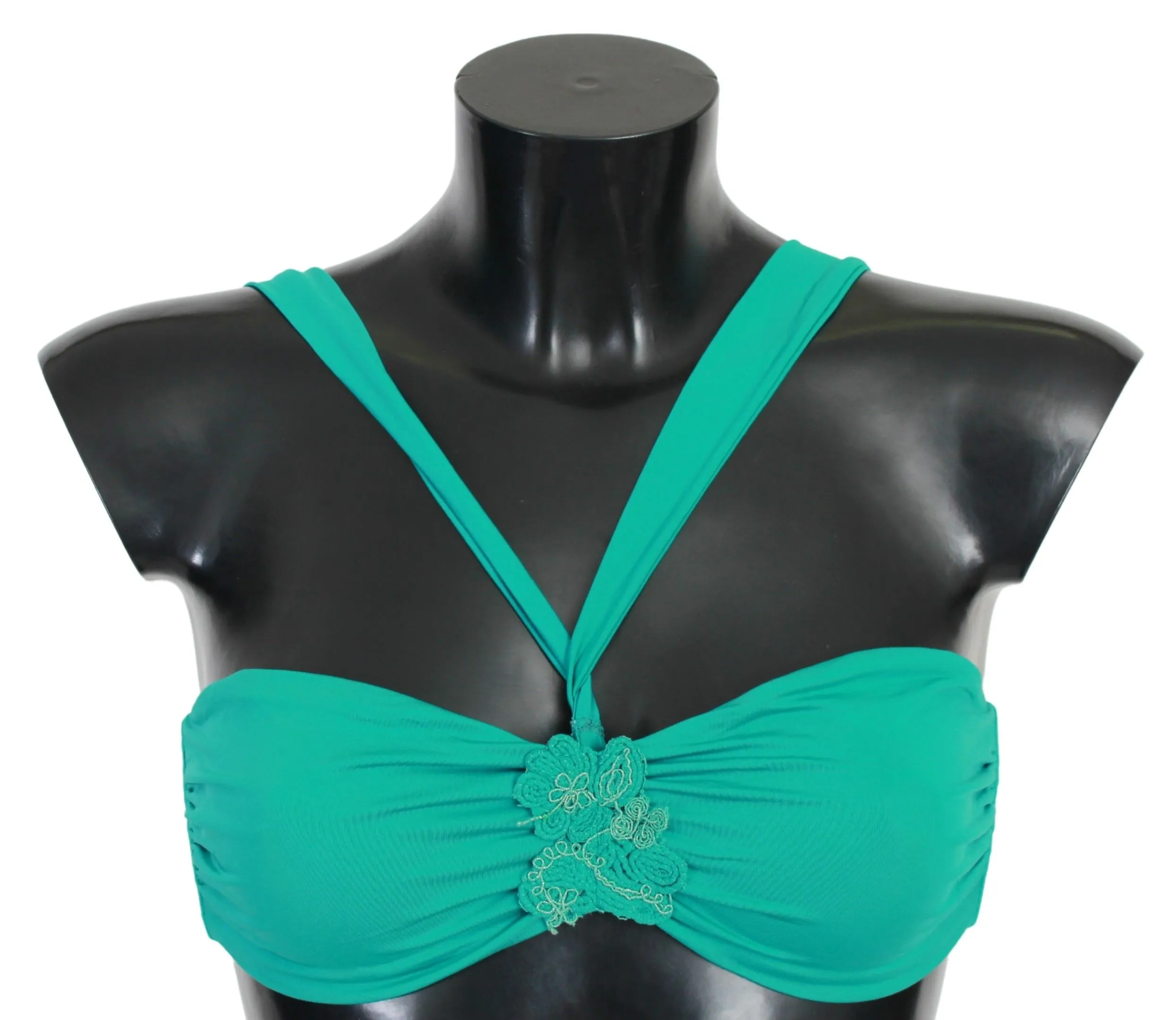 PINK MEMORIES Women's Elegant Seafoam Bikini Top for Sun-Soaked Retreats
