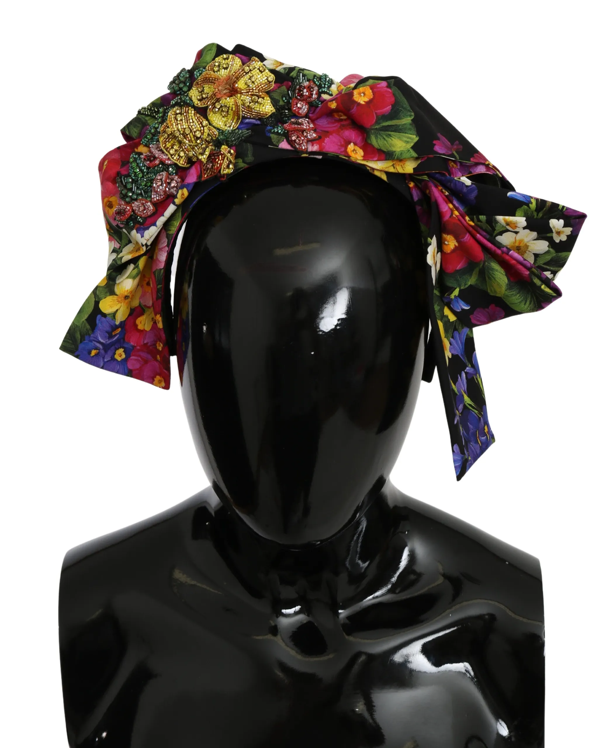 Dolce & Gabbana Women's Elegant Floral Silk Headband Diadem Tiara