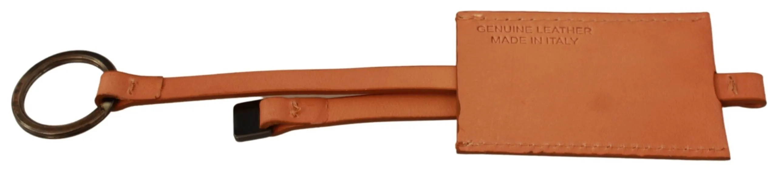 Costume National Men's Chic Yellow Leather Keychain