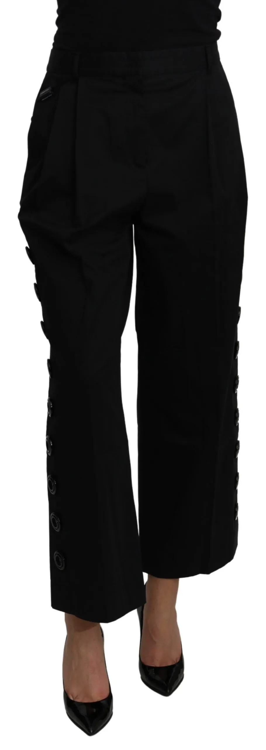 Dolce & Gabbana Women's Elegant High Waist Cropped Pants
