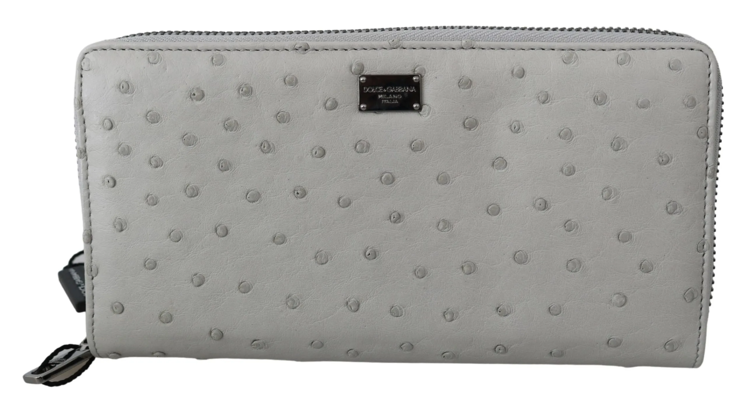 Dolce & Gabbana Men's Elegant Ostrich Leather Continental Wallet