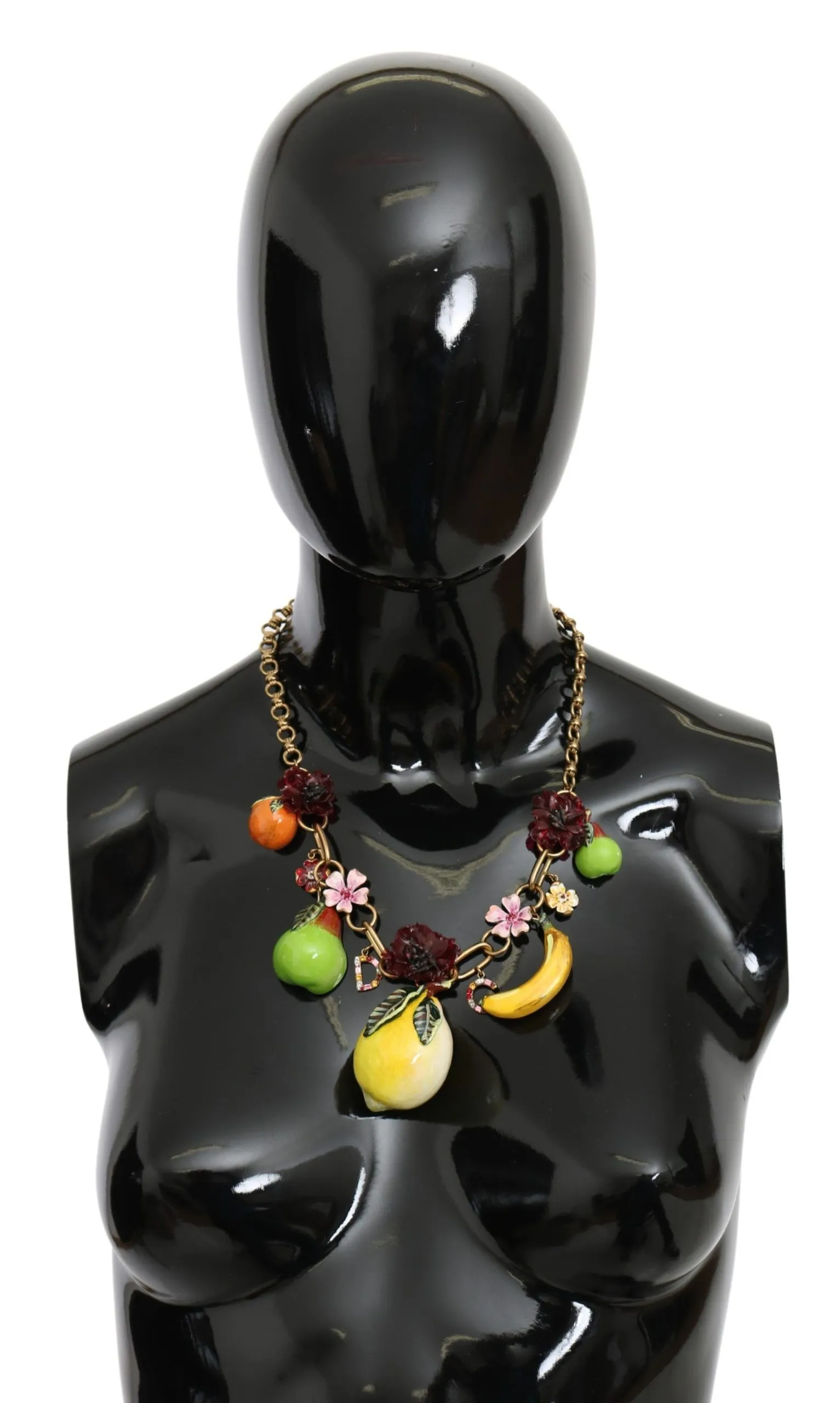 Dolce & Gabbana Women's Crystal Embellished Floral Charm Necklace