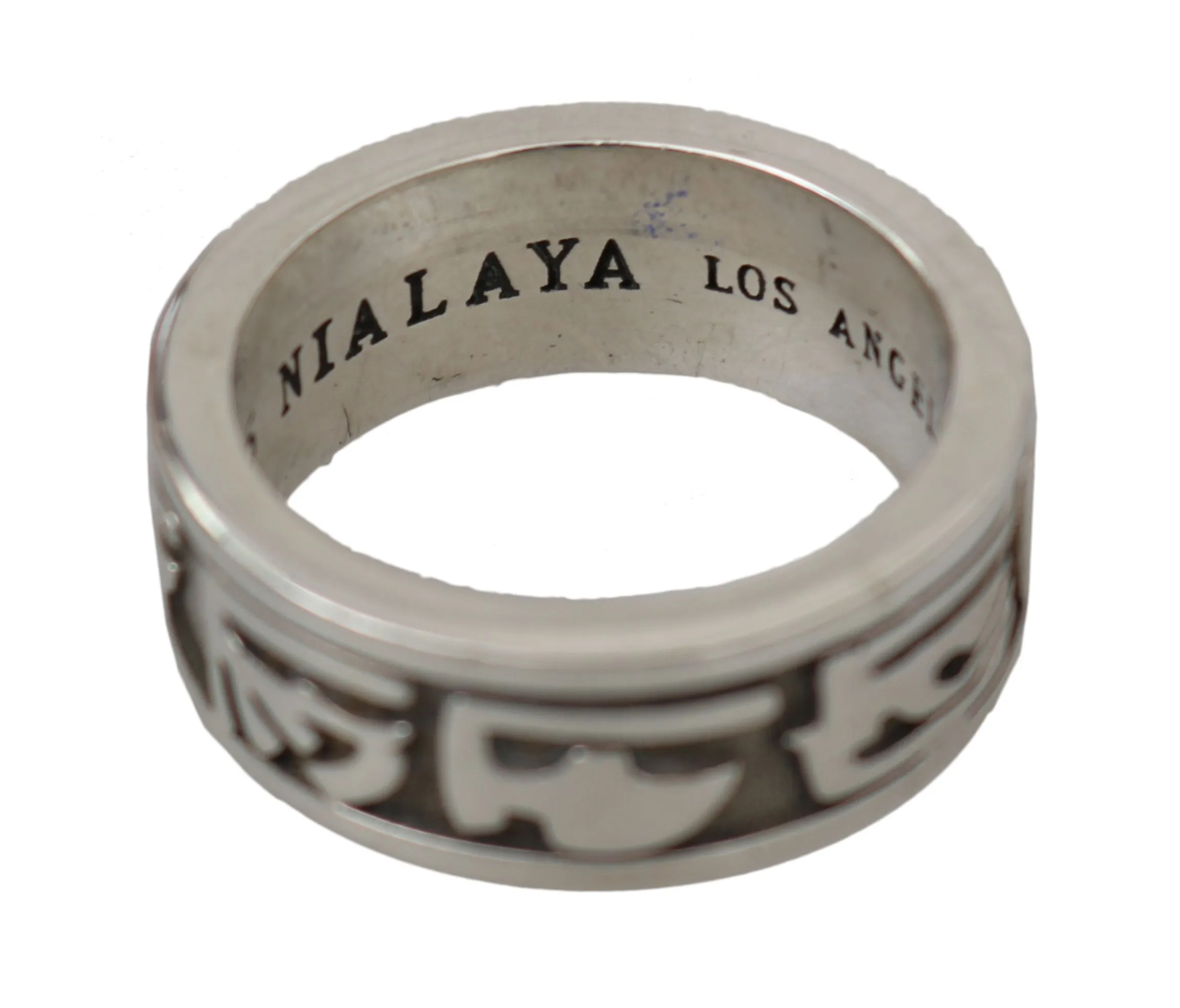 Nialaya Men's Elegant Silver Sterling Men's Ring