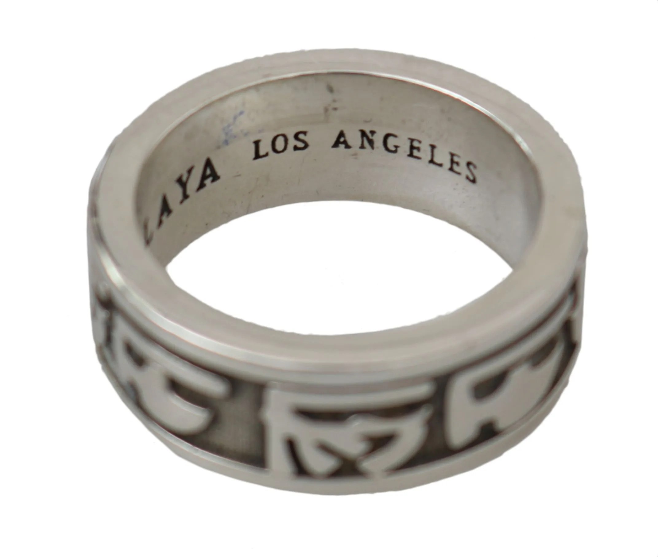 Nialaya Men's Elegant Silver Sterling Men's Ring