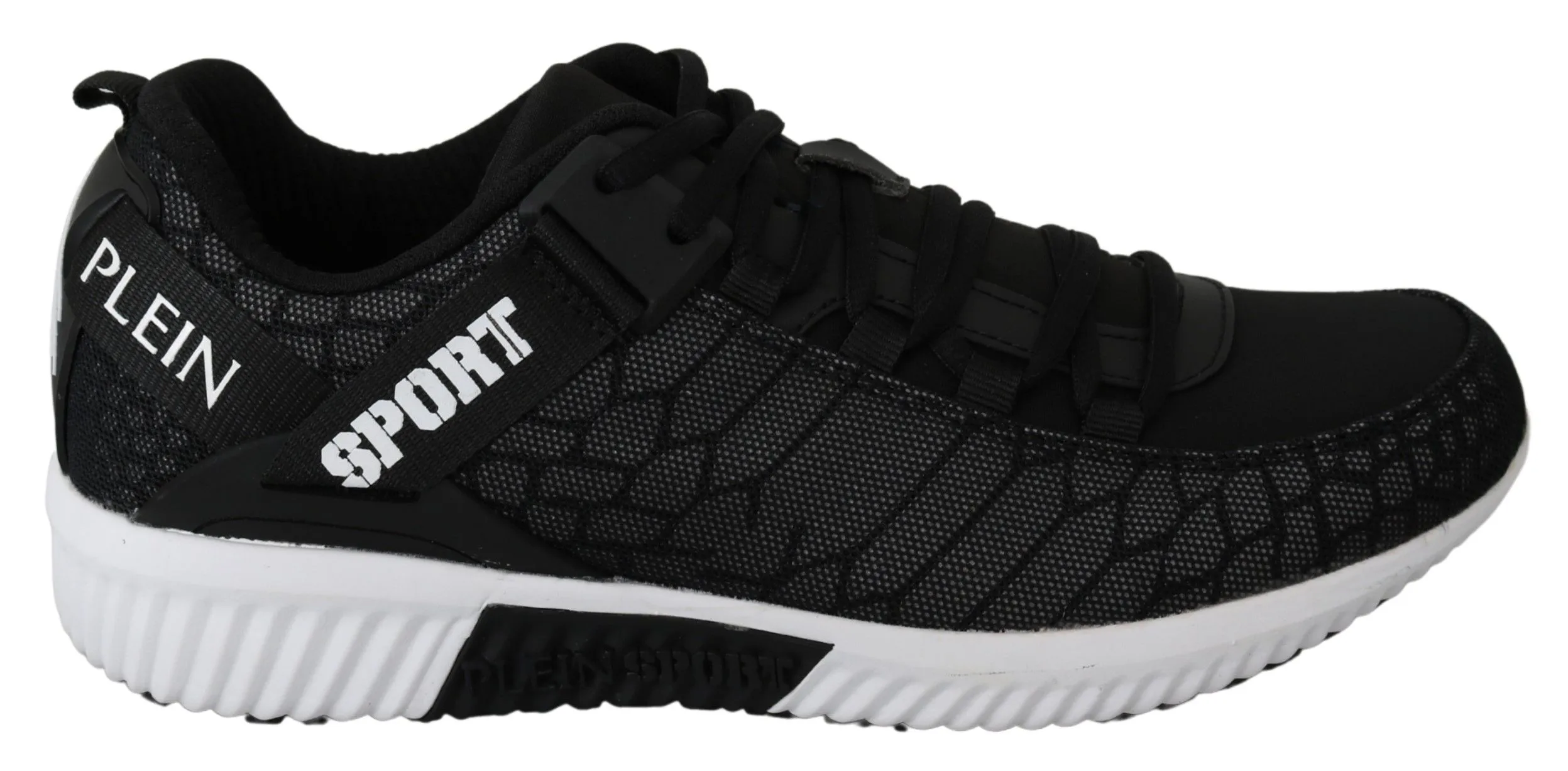 Philipp Plein Men's Elegant Black Casual Sneakers for the Discerning Gentleman