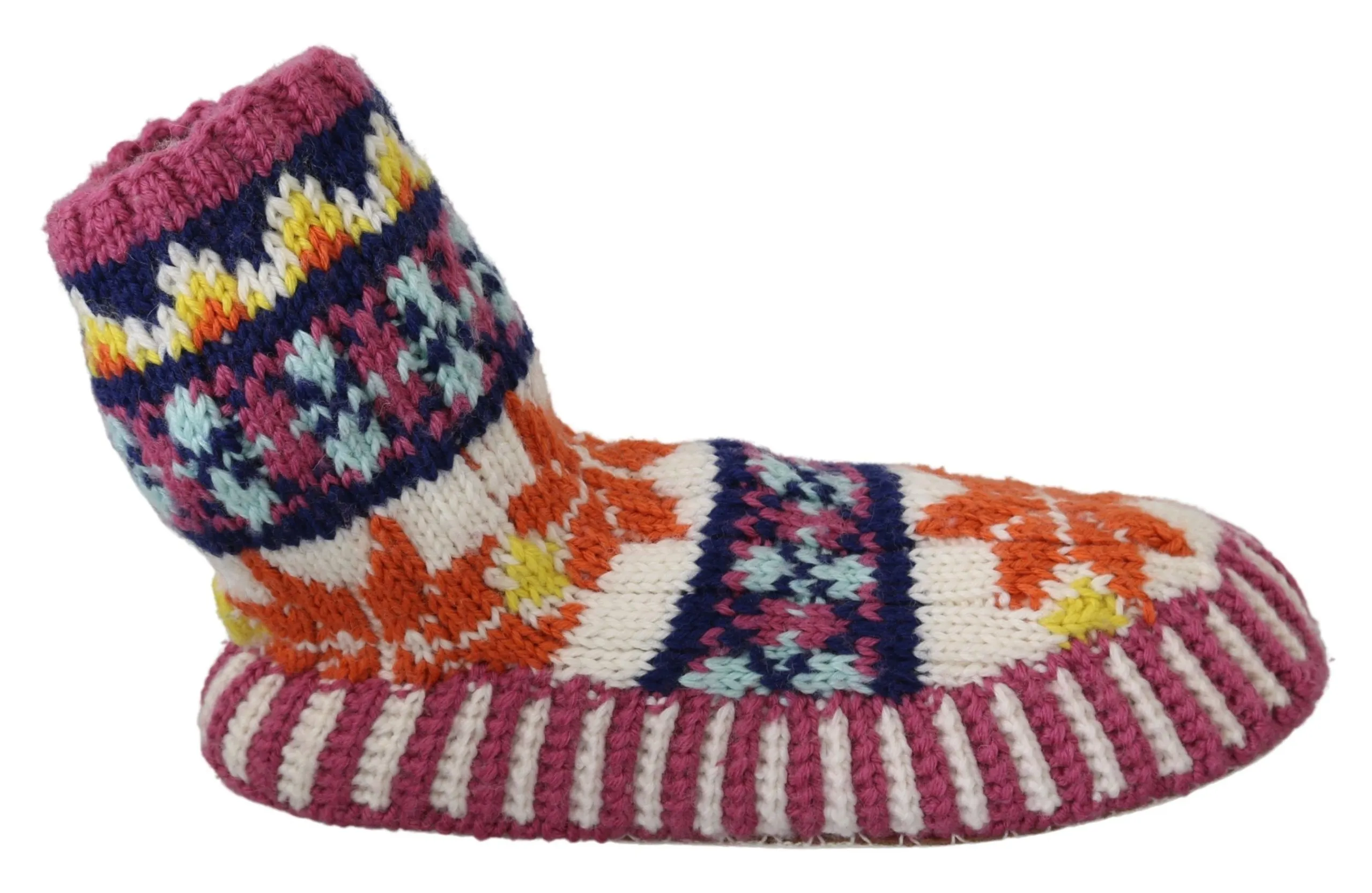Dolce & Gabbana Women's Multicolor Wool Booties for Sophisticated Comfort