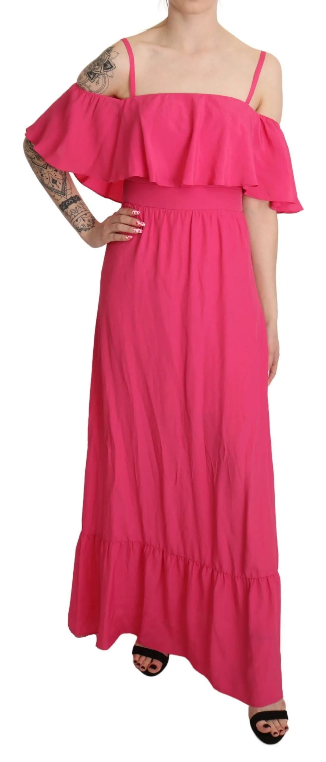 Liu Jo Women's Elegant Off Shoulder A-Line Dress