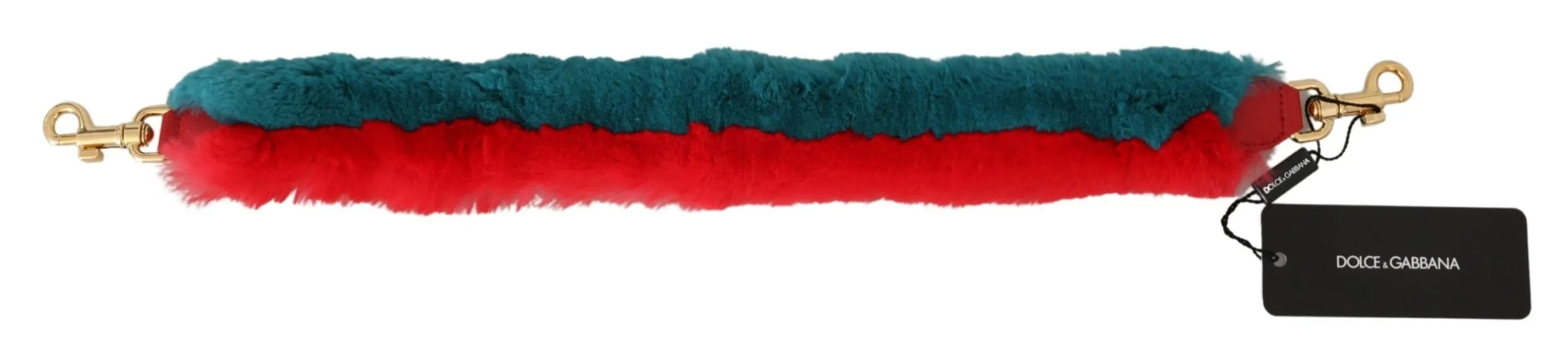 Dolce & Gabbana Women's Elegant Red Lapin Fur Shoulder Strap