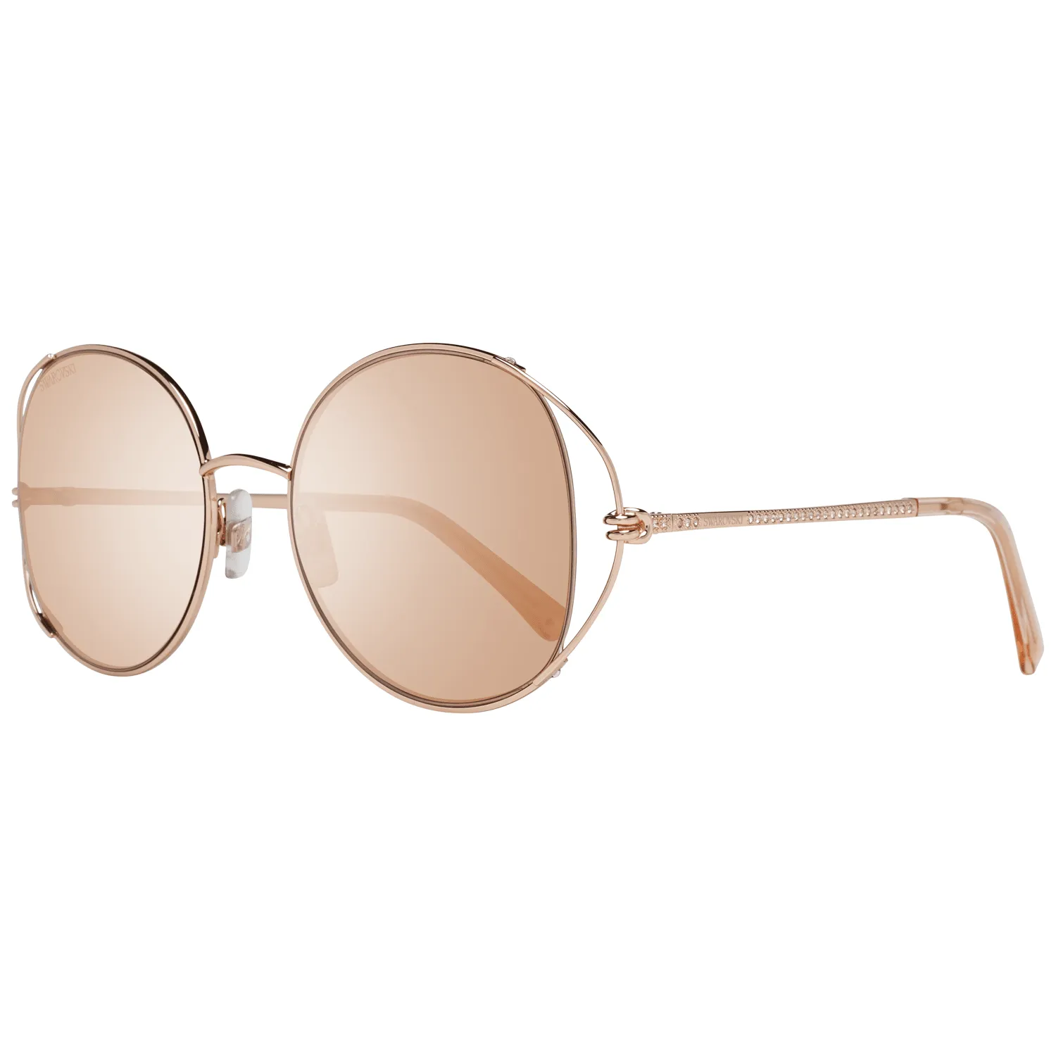 Swarovski Rose Gold Women Sunglasses