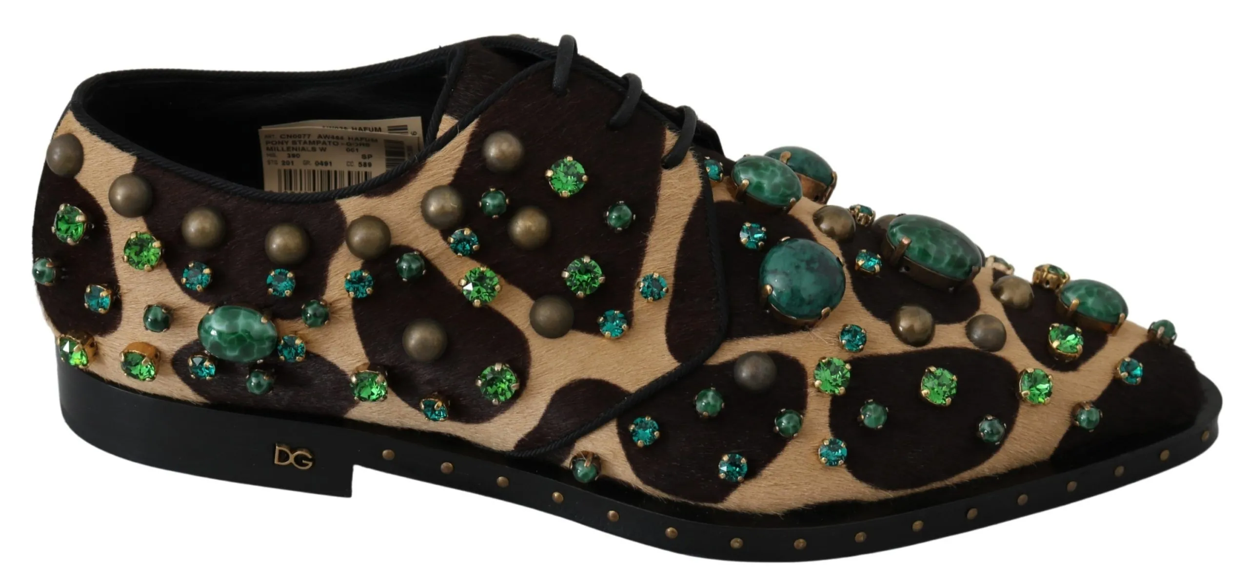 Dolce & Gabbana Women's Elegant Giraffe Pattern Dress Shoes