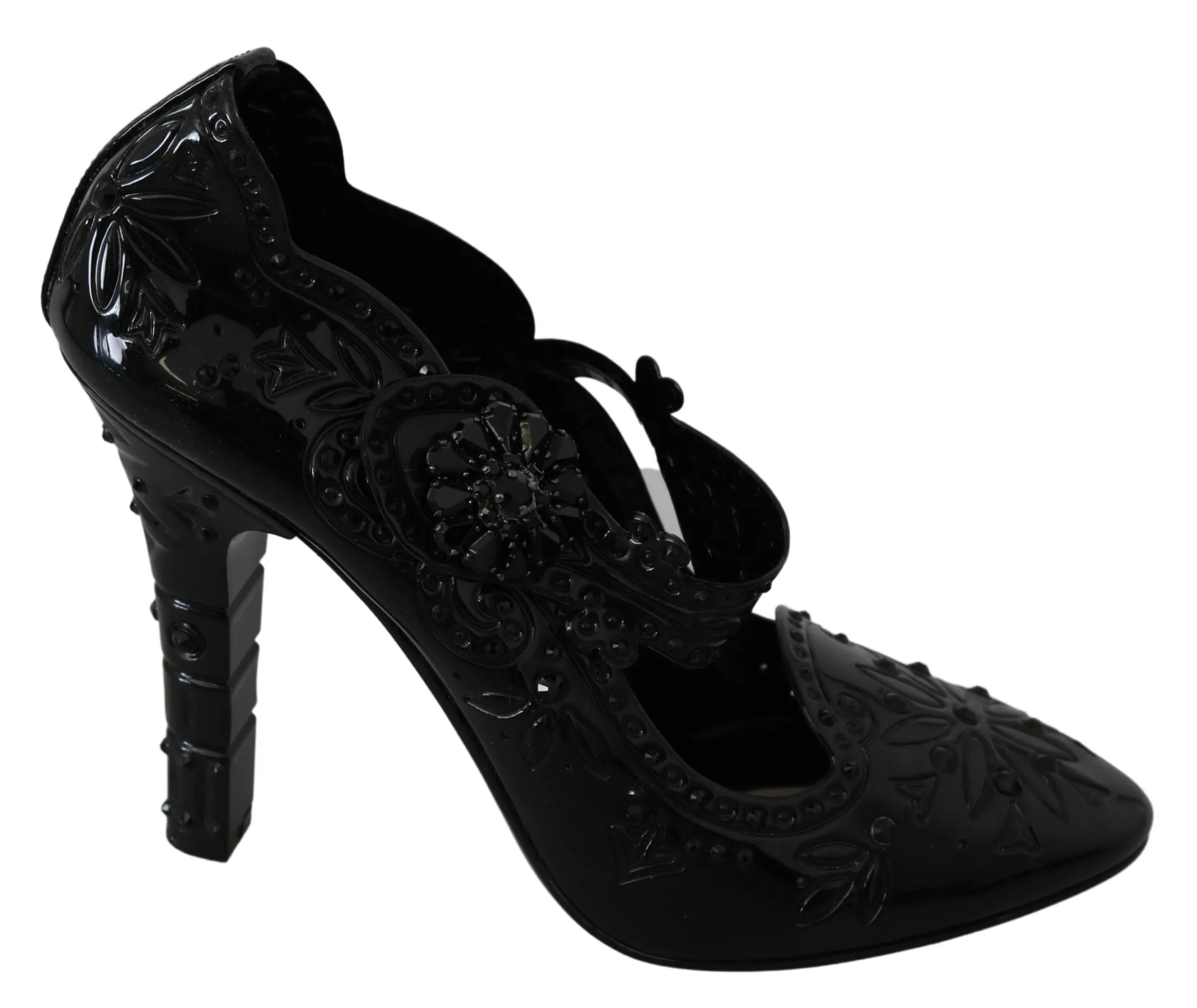 Dolce & Gabbana Women's Elegant Crystal Embellished Cinderella Pumps