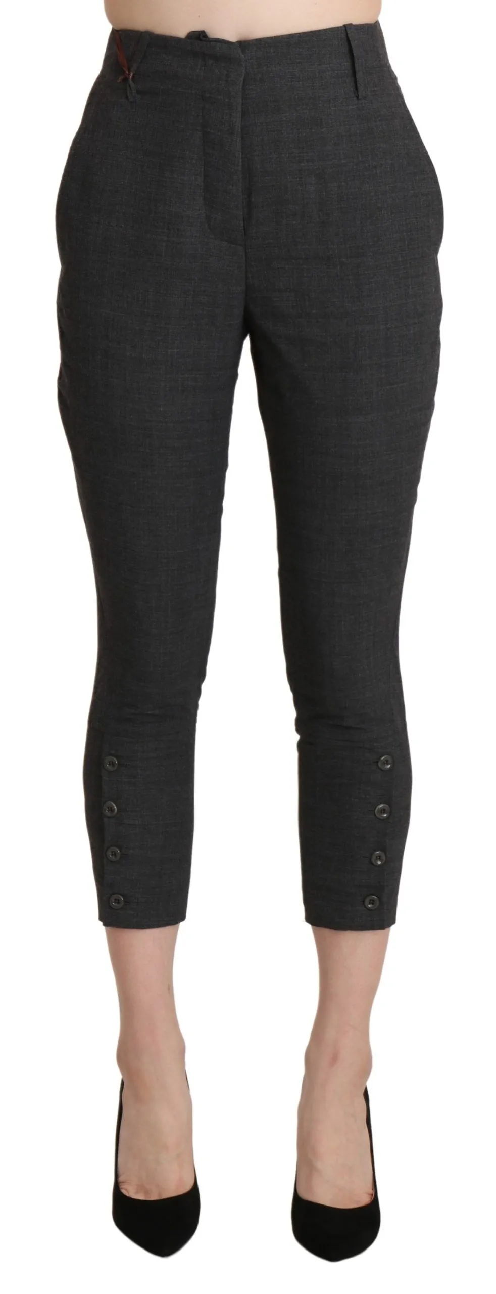 Ermanno Scervino Women's Chic High Waist Capri Cropped Pants