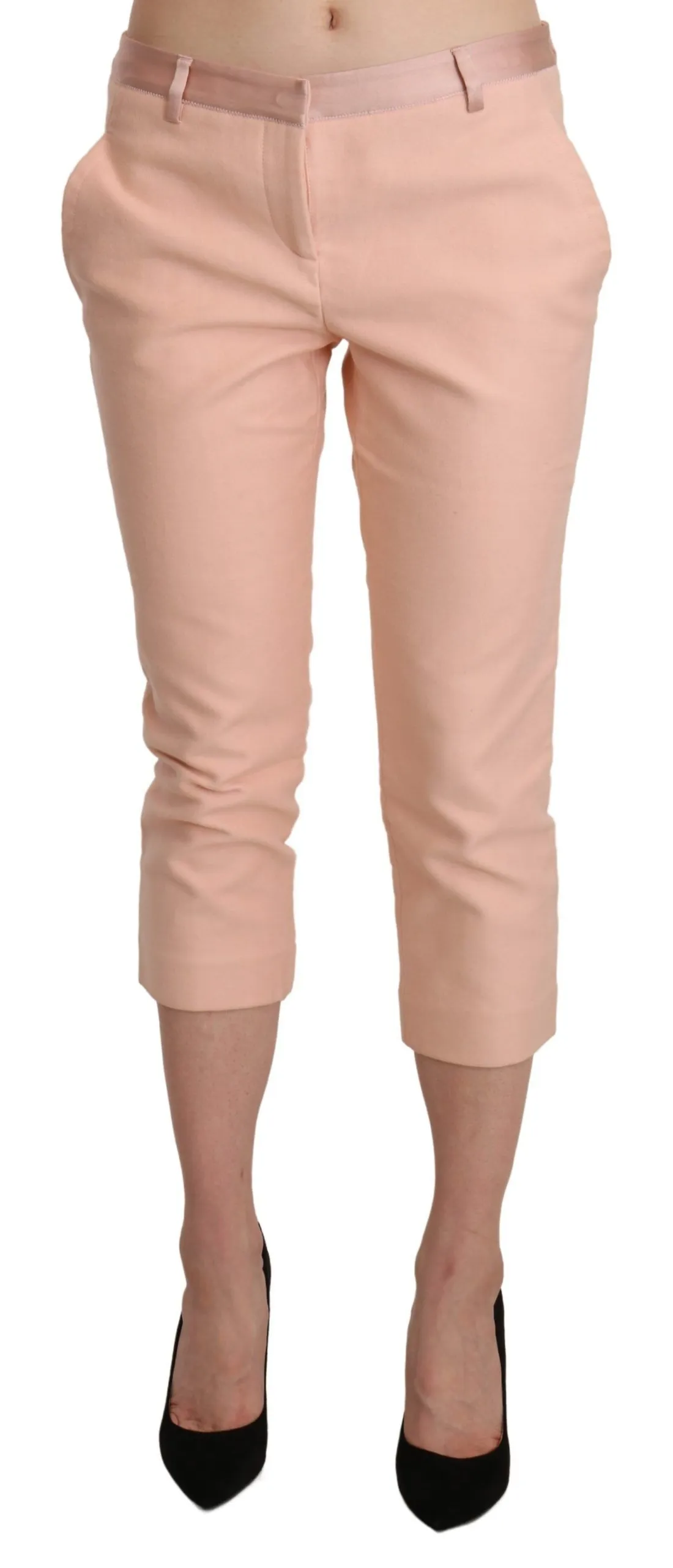 Ermanno Scervino Women's Chic Pink Skinny Capri Pants