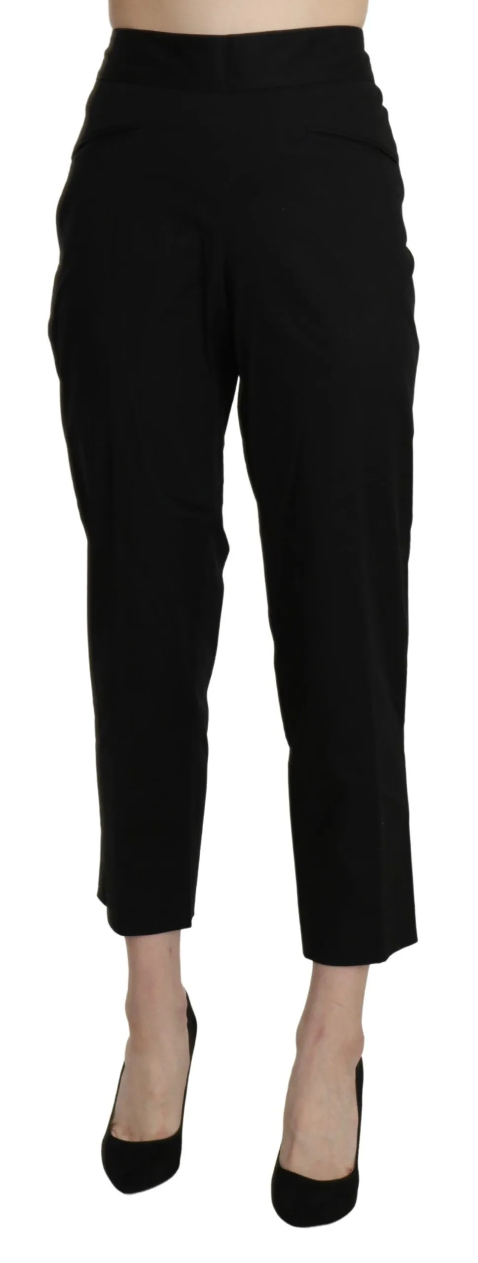 BENCIVENGA Women's Elegant High Waist Cropped Pants