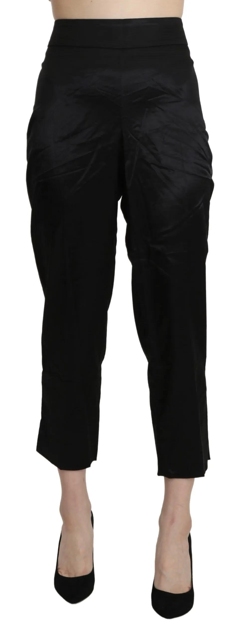 BENCIVENGA Women's Elegant High Waist Cropped Pants