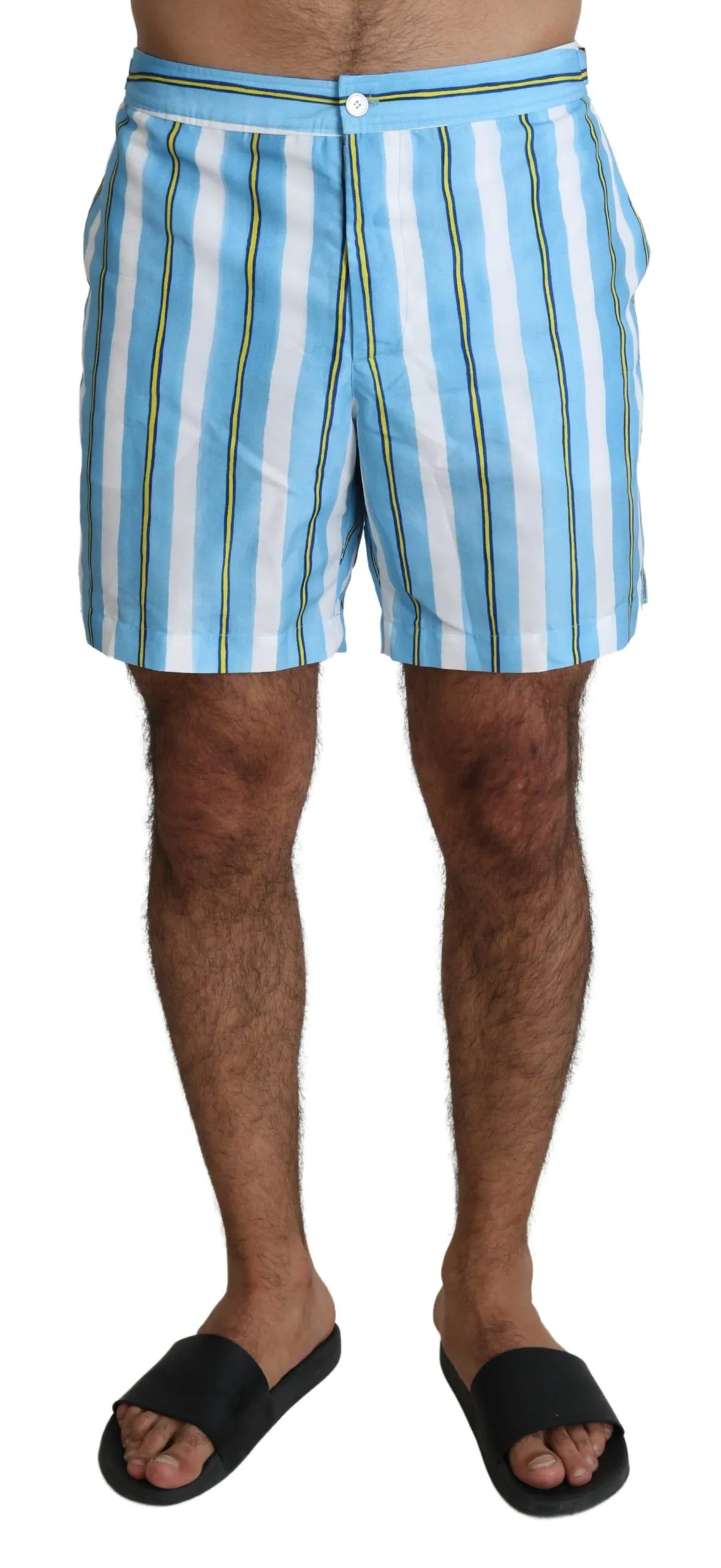 Dolce & Gabbana Men's Striped Elegance Swim Shorts