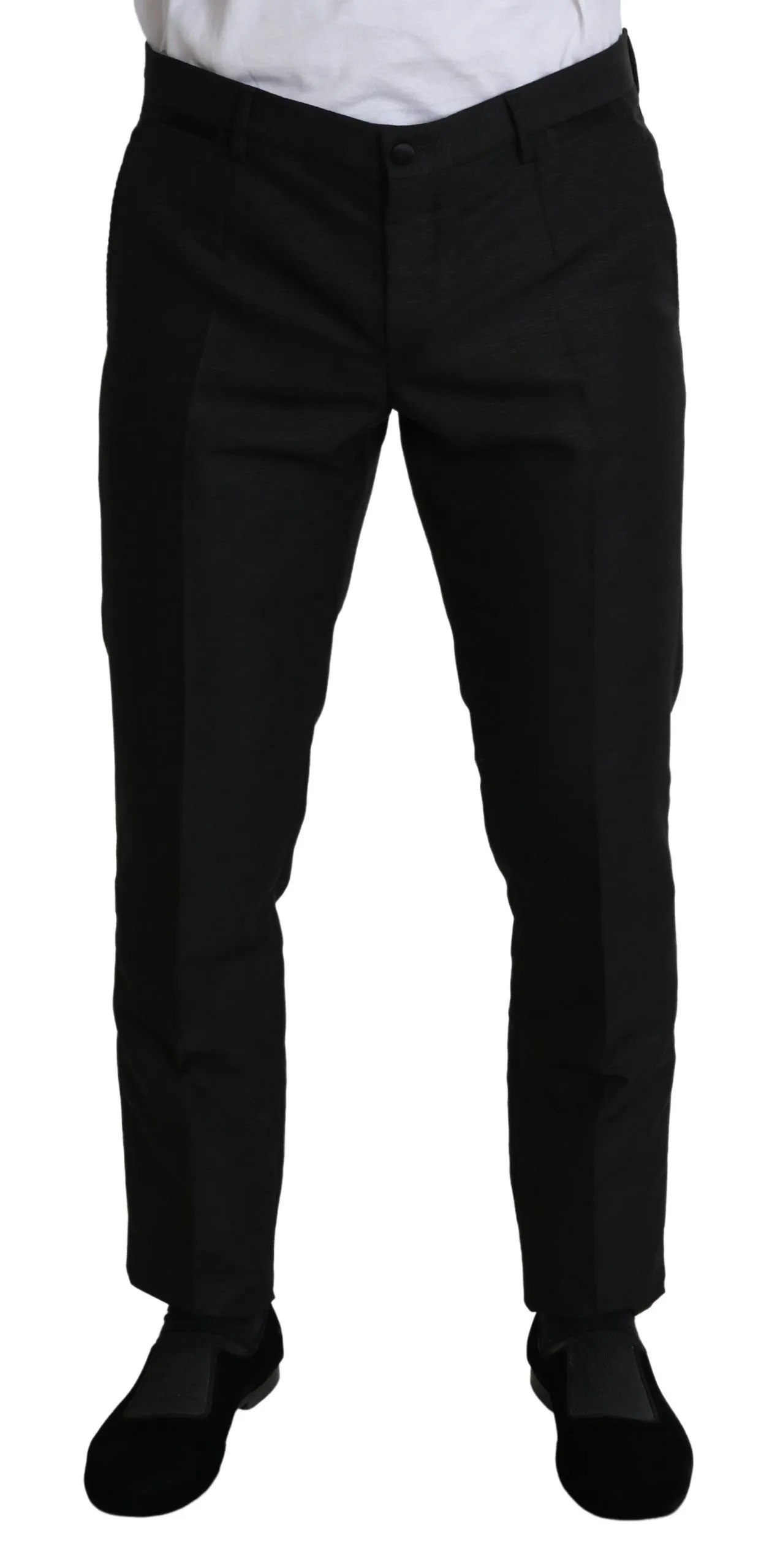 Dolce & Gabbana Men's Elegant Wool Blend Slim Dress Pants
