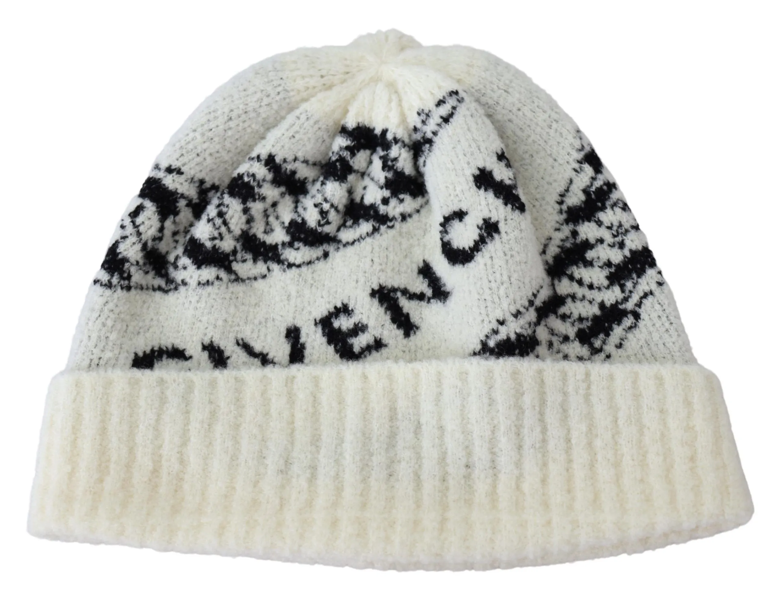 Givenchy Men's Chic Off-White Wool Beanie with Logo Motive