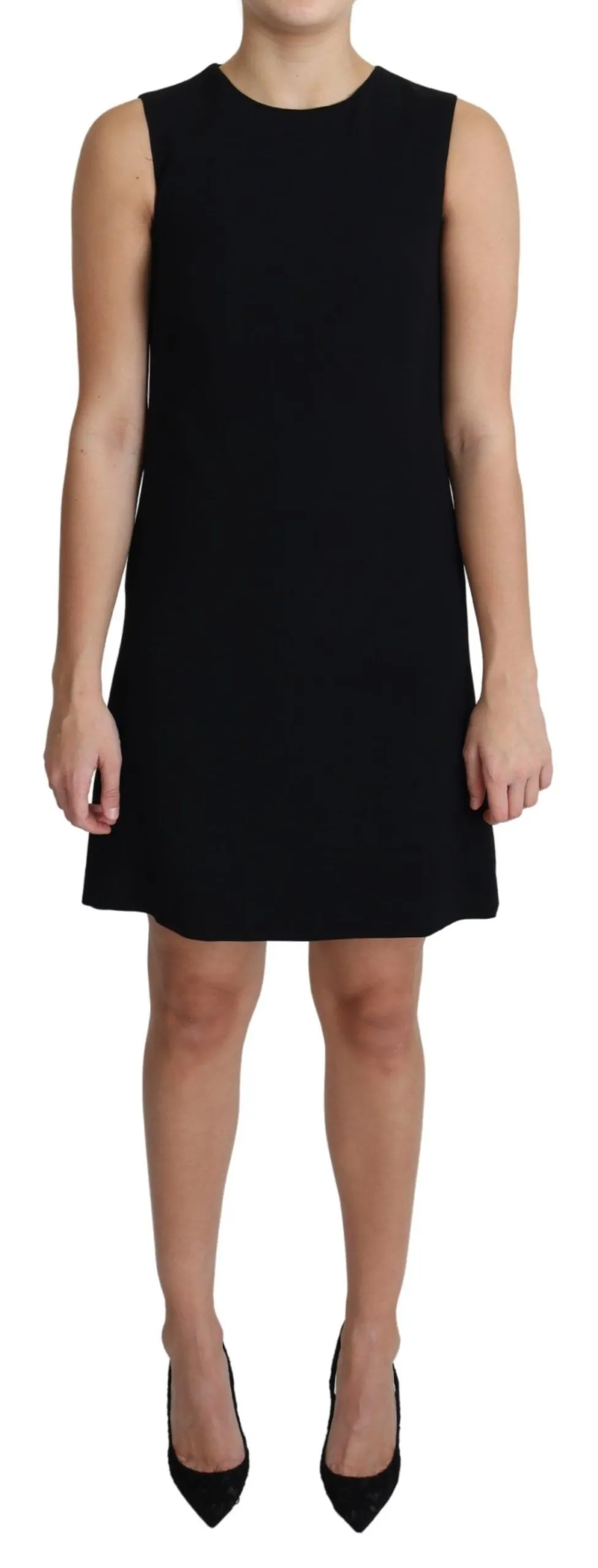 Dolce & Gabbana Women's Elegant Sleeveless Black A-Line Mini Dress