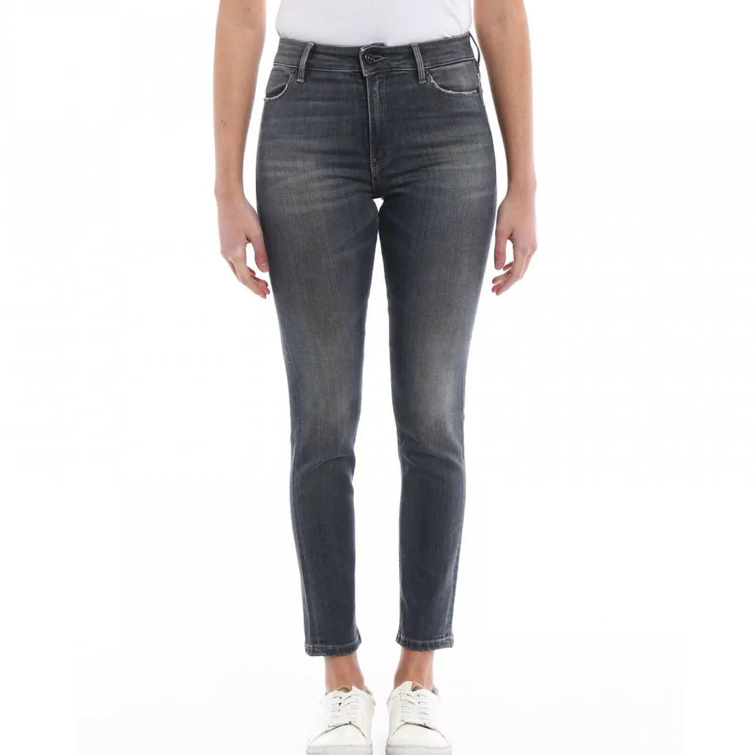 Dondup Women's Chic Gray Skinny Fit Denim Marvel