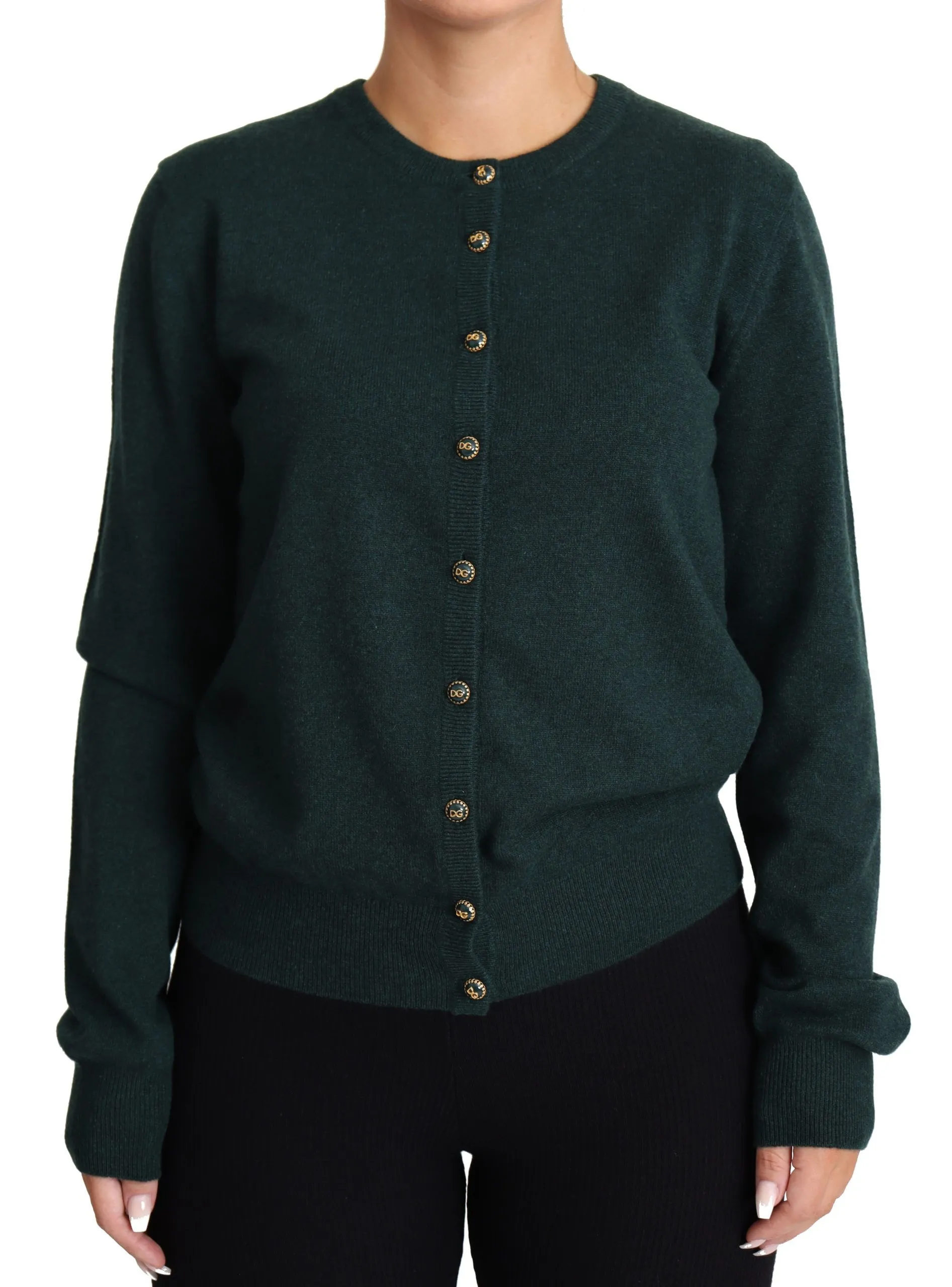 Dolce & Gabbana Women's Elegant Cashmere Crewneck Cardigan