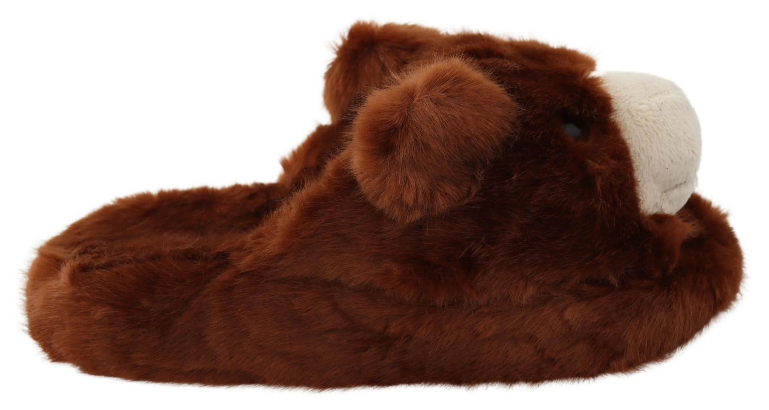 Dolce & Gabbana Men's Teddy Bear Embellished Brown Loafers