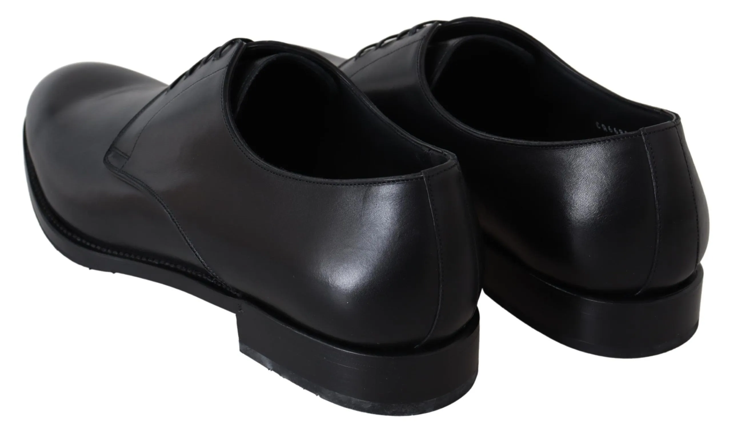 Dolce & Gabbana Men's Elegant Black Leather Derby Dress Shoes