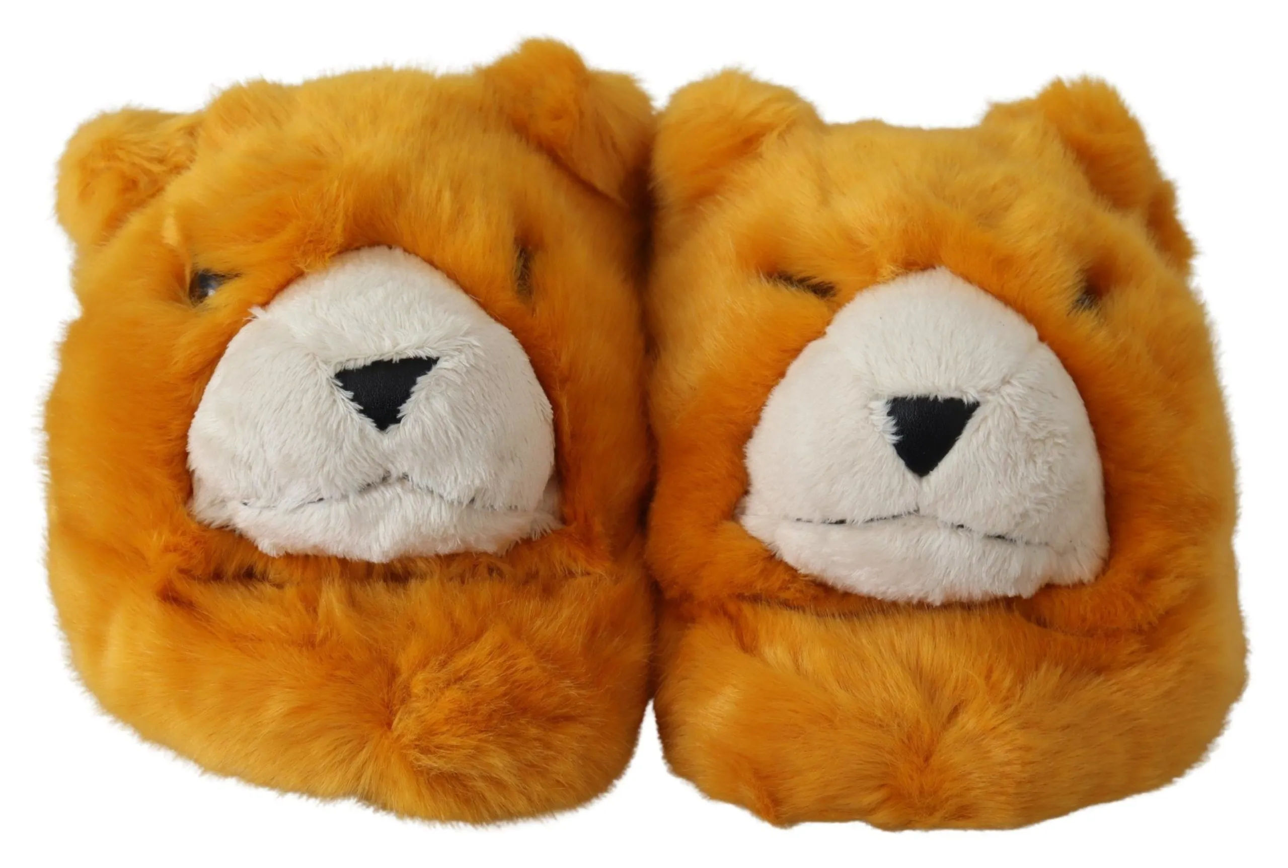 Dolce & Gabbana Men's Sunshine Yellow Lion Slippers