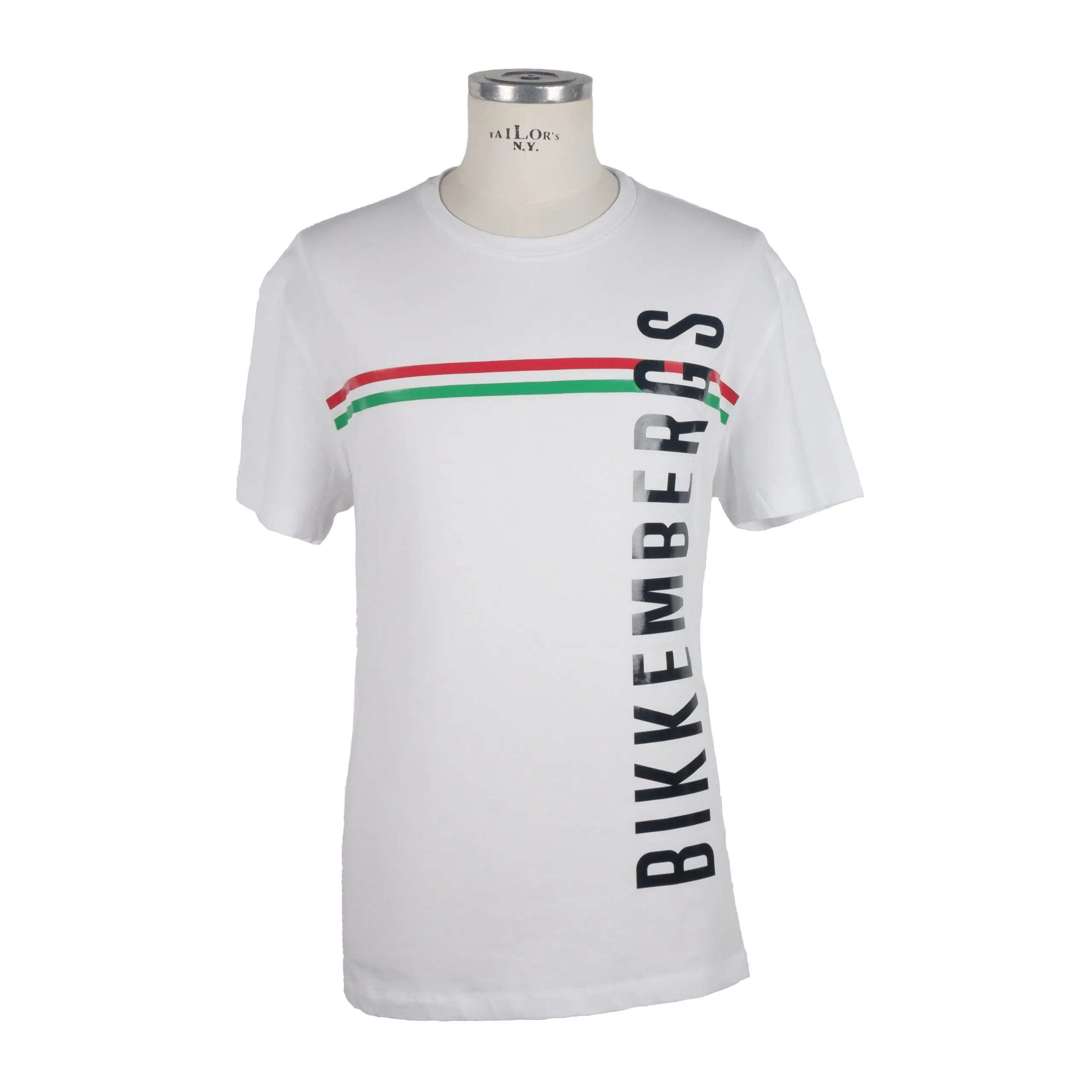 Bikkembergs Men's Sleek Cotton-Blend Rubber Print Tee