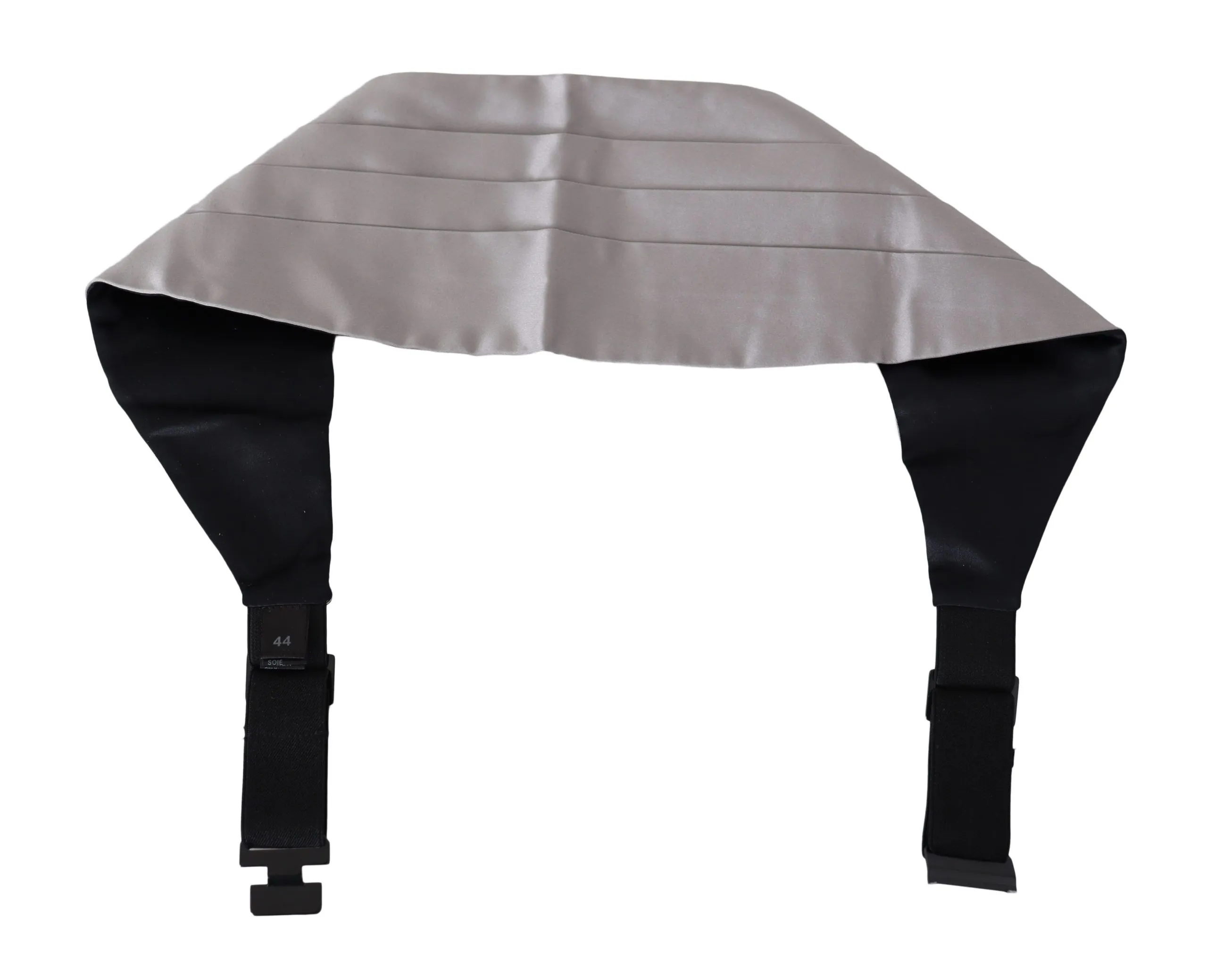 Dolce & Gabbana Men's Elegant Gray Silk Cummerbund