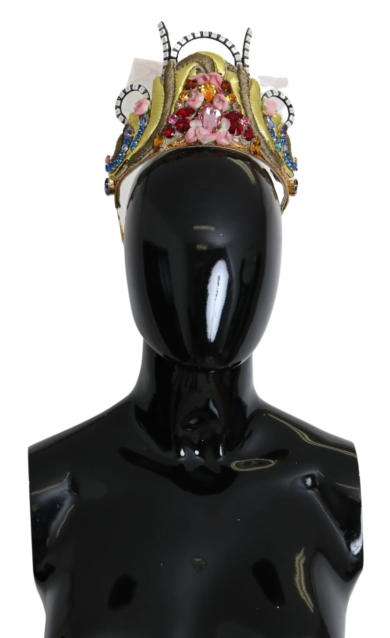 Dolce & Gabbana Women's Stunning Crystal Diadem Tiara - Gold Multicolor