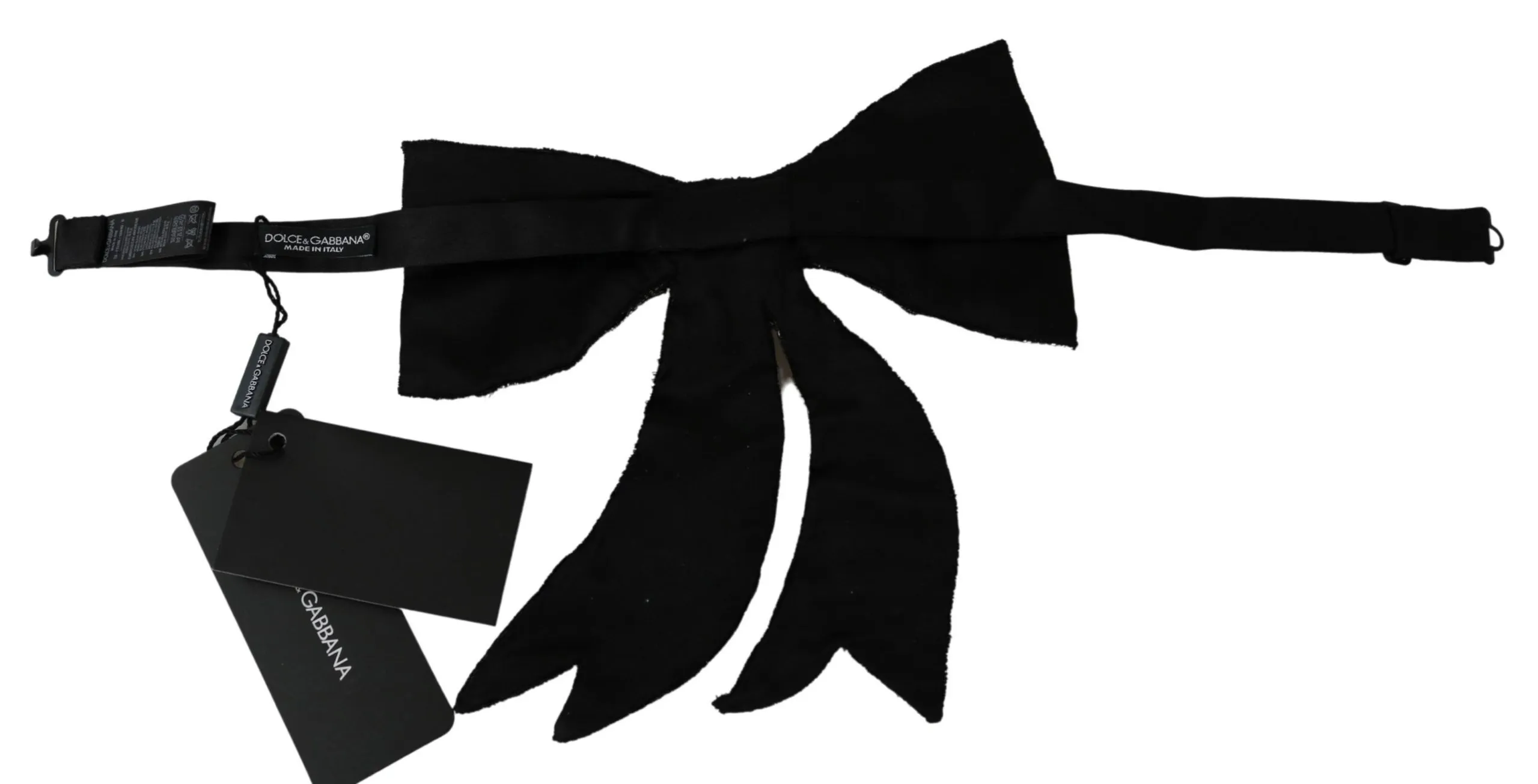 Dolce & Gabbana Women's Silver-Tone Silk Crystal Bow Tie