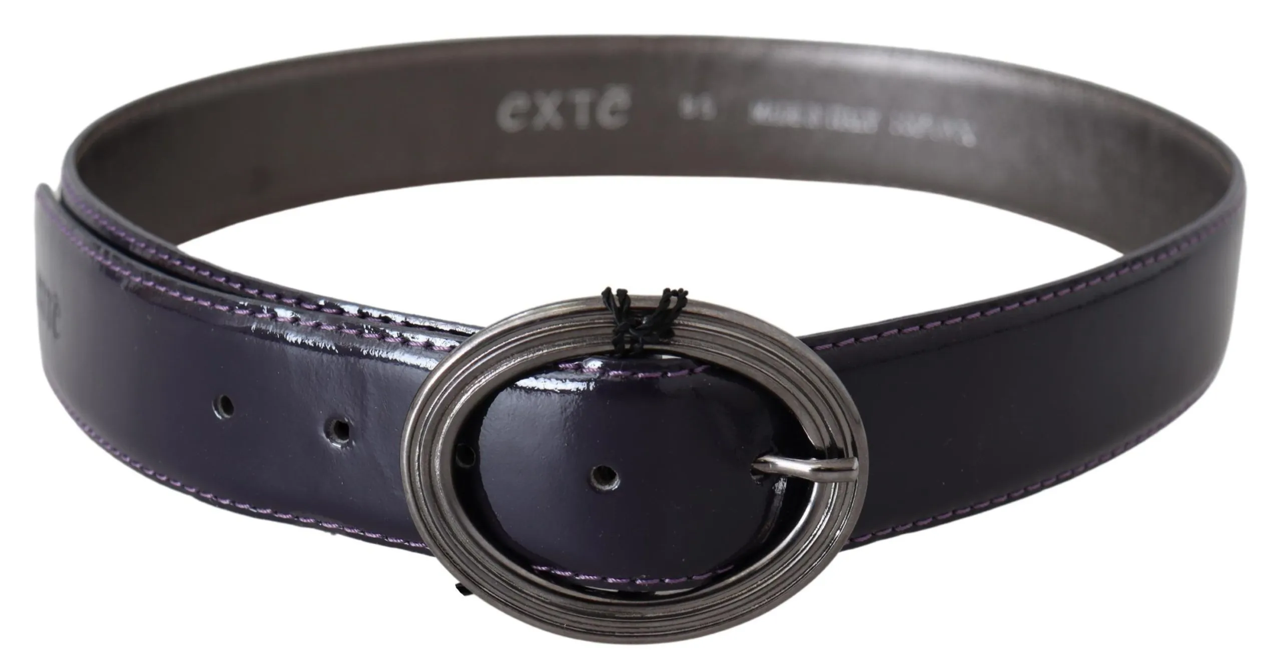 Exte Women's Elegant Purple Leather Waist Belt