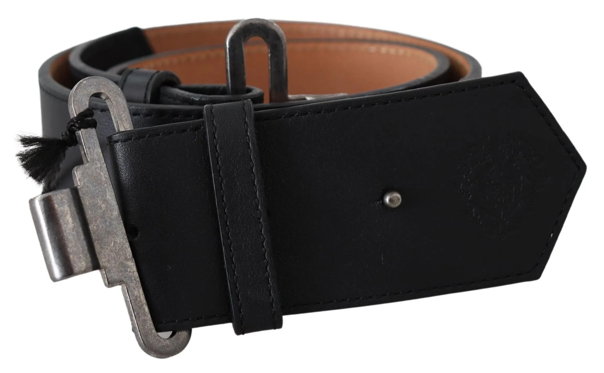 Ermanno Scervino Women's Chic Leather Adjustable Black Belt