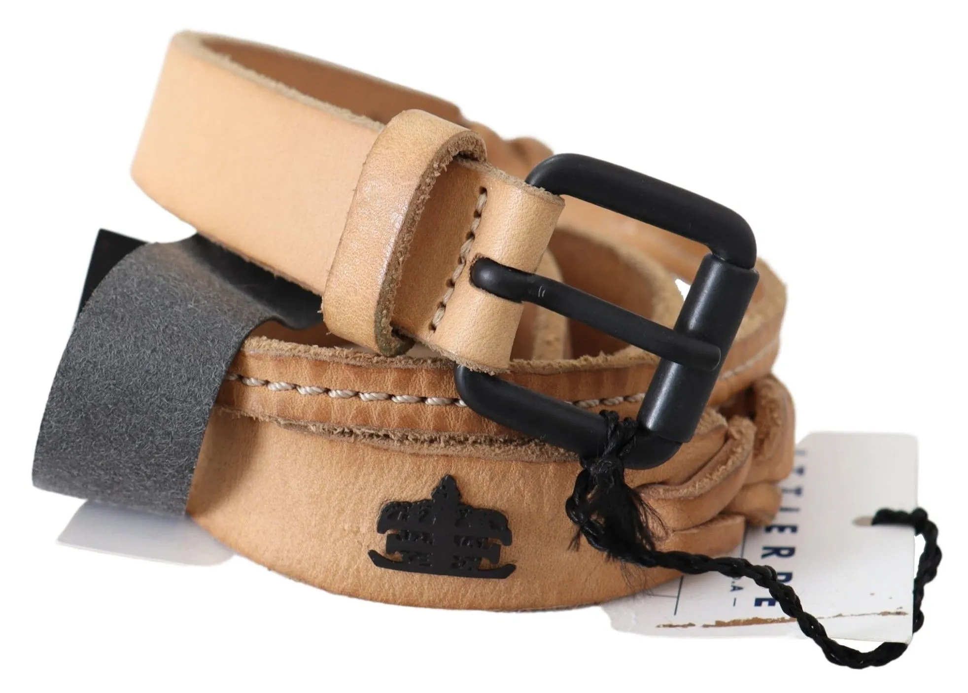 Scervino Street Women's Elegant Brown Leather Fashion Belt