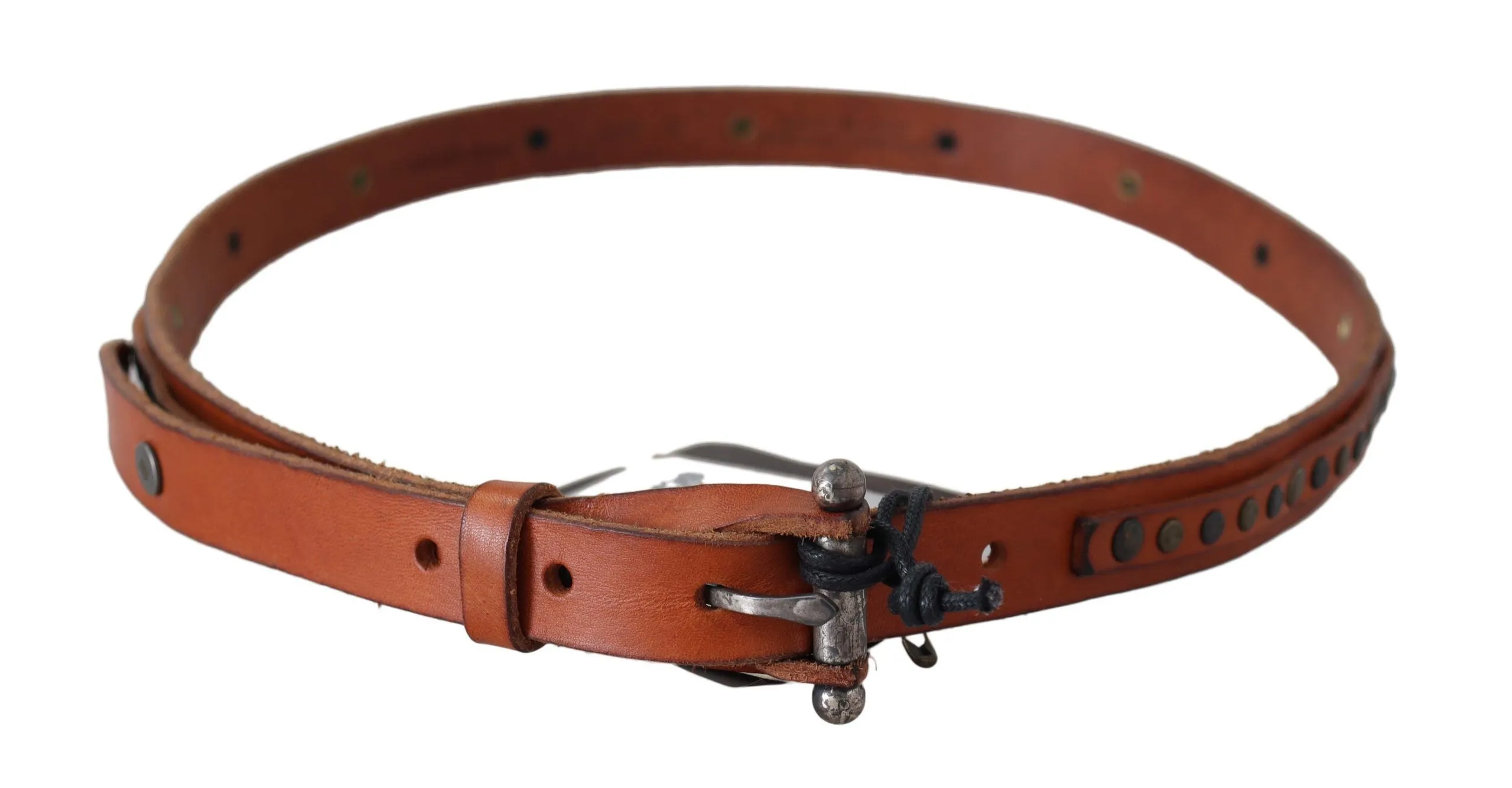 Scervino Street Women's Elegant Leather Waist Belt in Brown